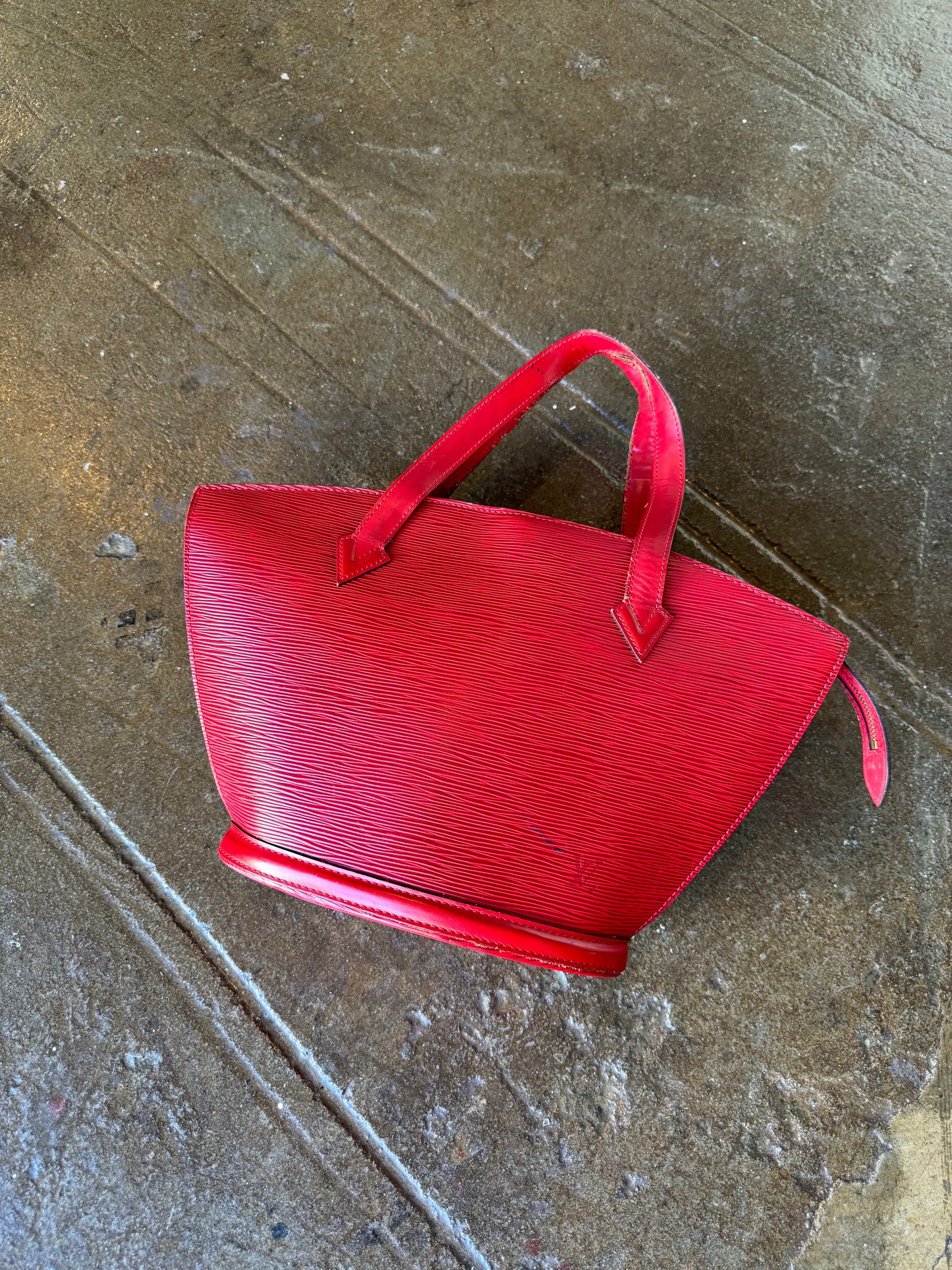 LV Red Epi Leather Bag