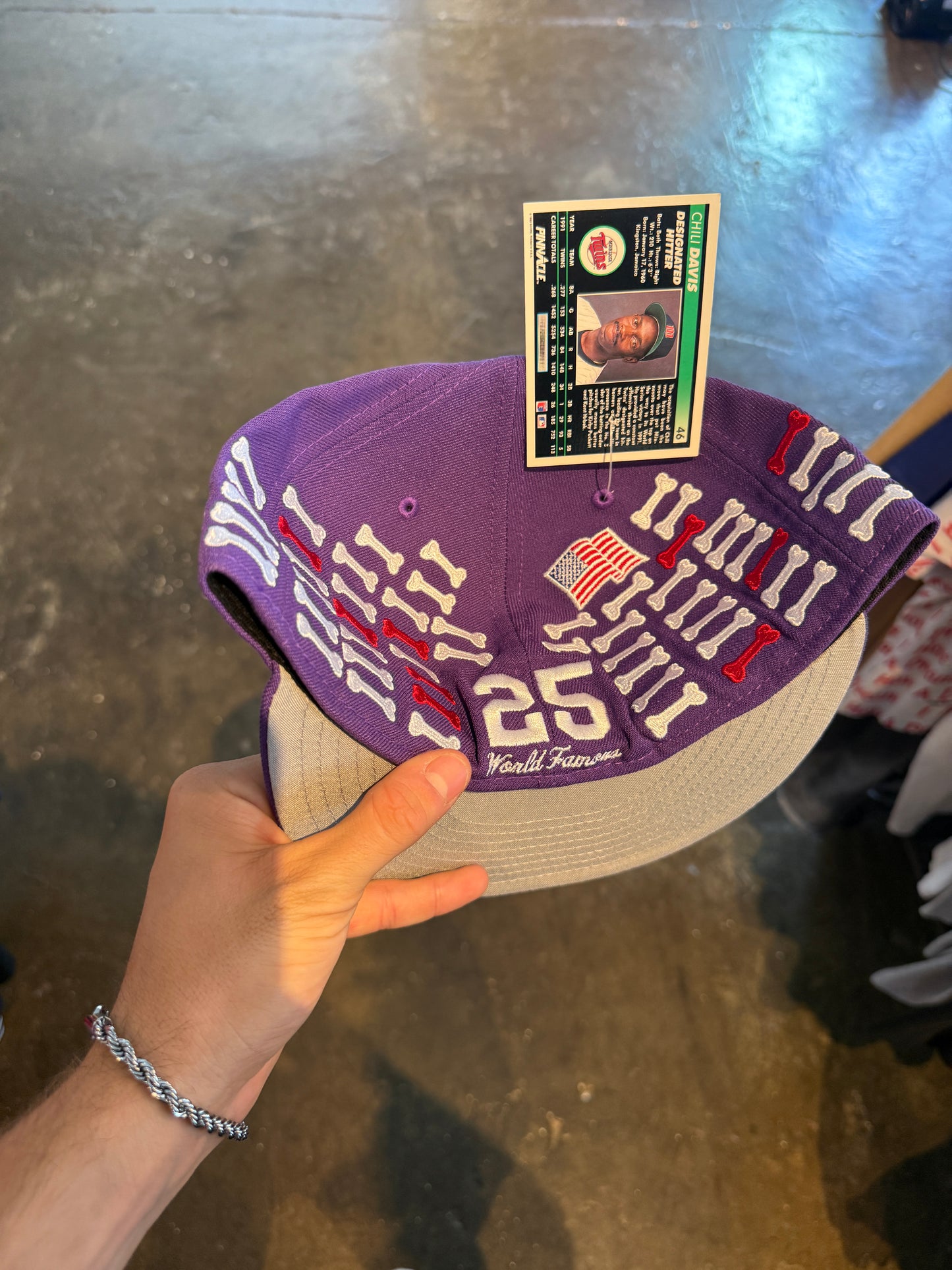 Supreme Bones Fitted Purple (7 3/4”)