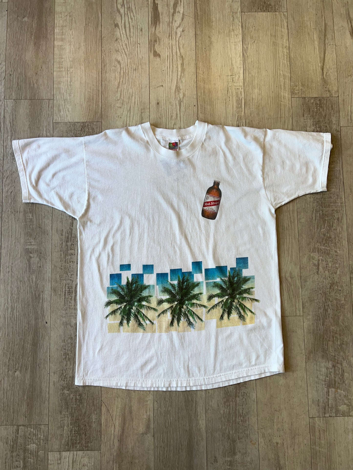 Vtg Red Stripe Tee (XL)