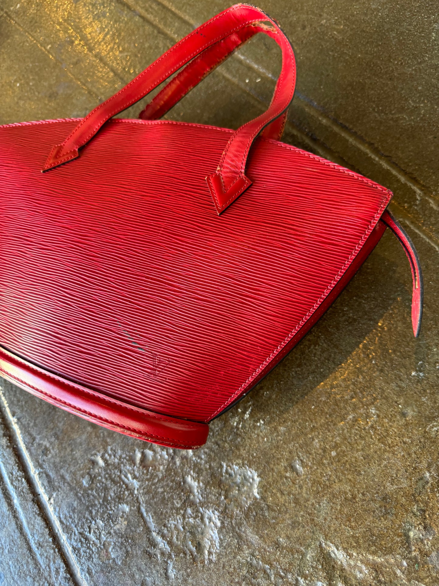 LV Red Epi Leather Bag