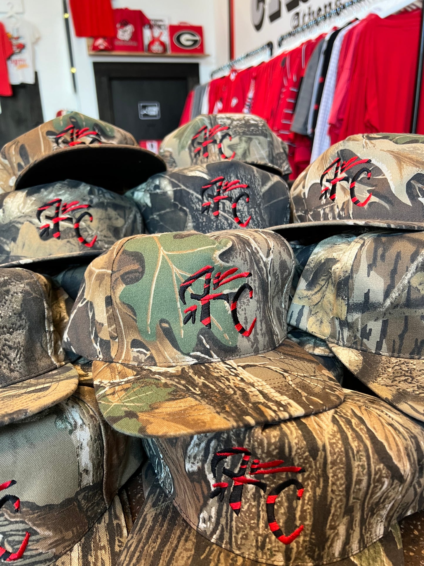 FC Camo Red/Black Snapback