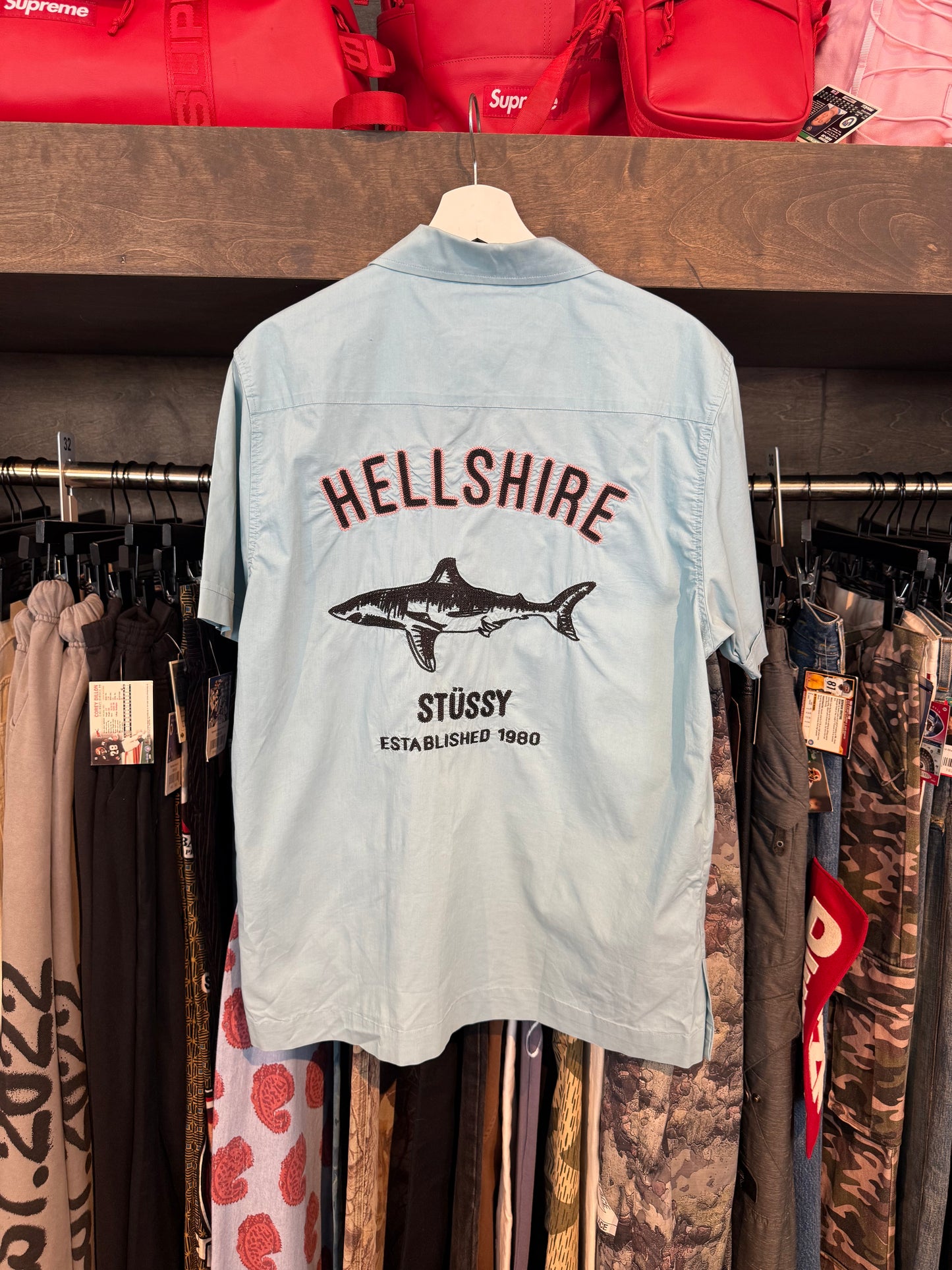Stussy Hellshire Button Up (L)