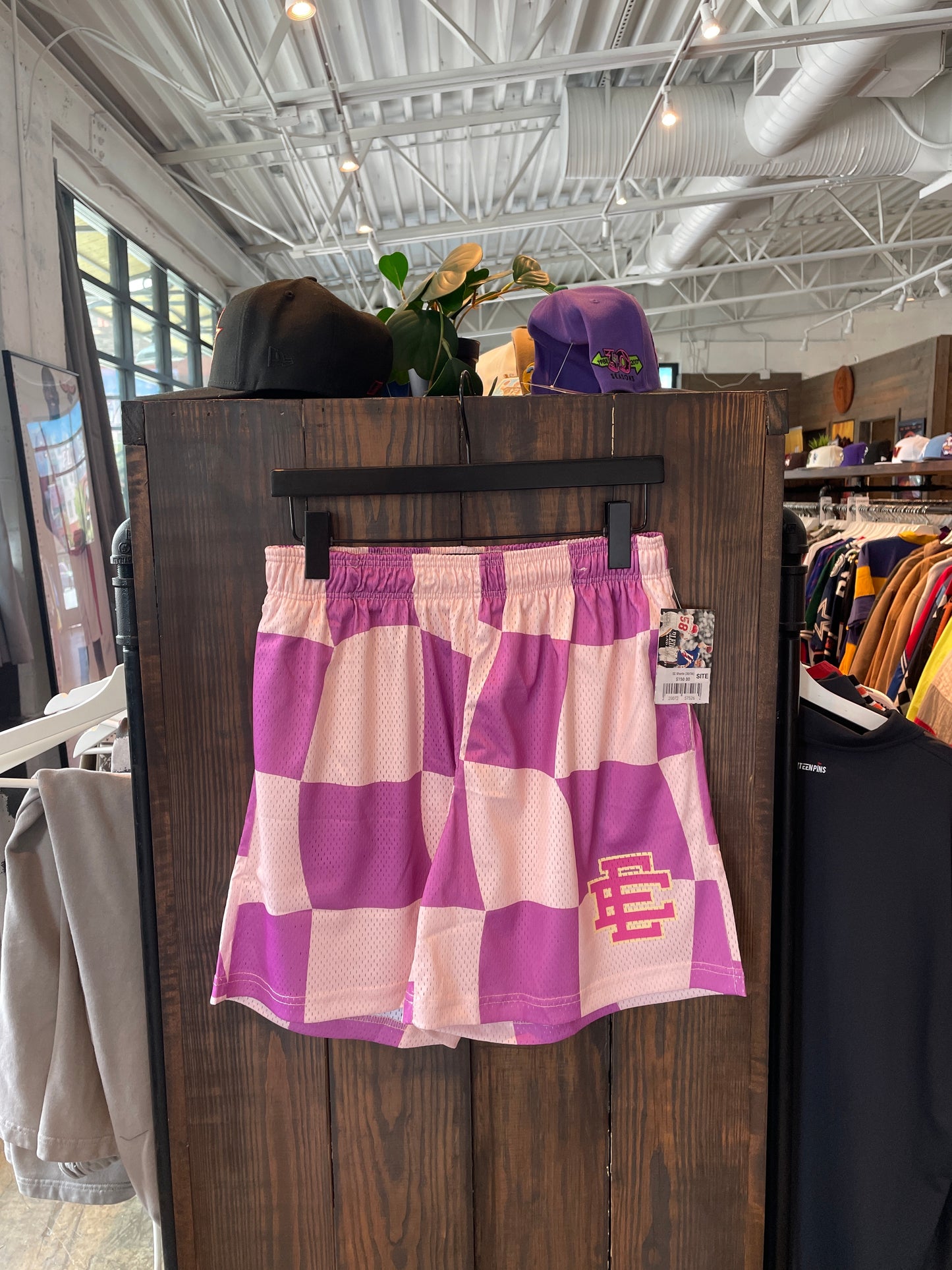 EE Shorts Checkerboard (30-34 waist) Brand New