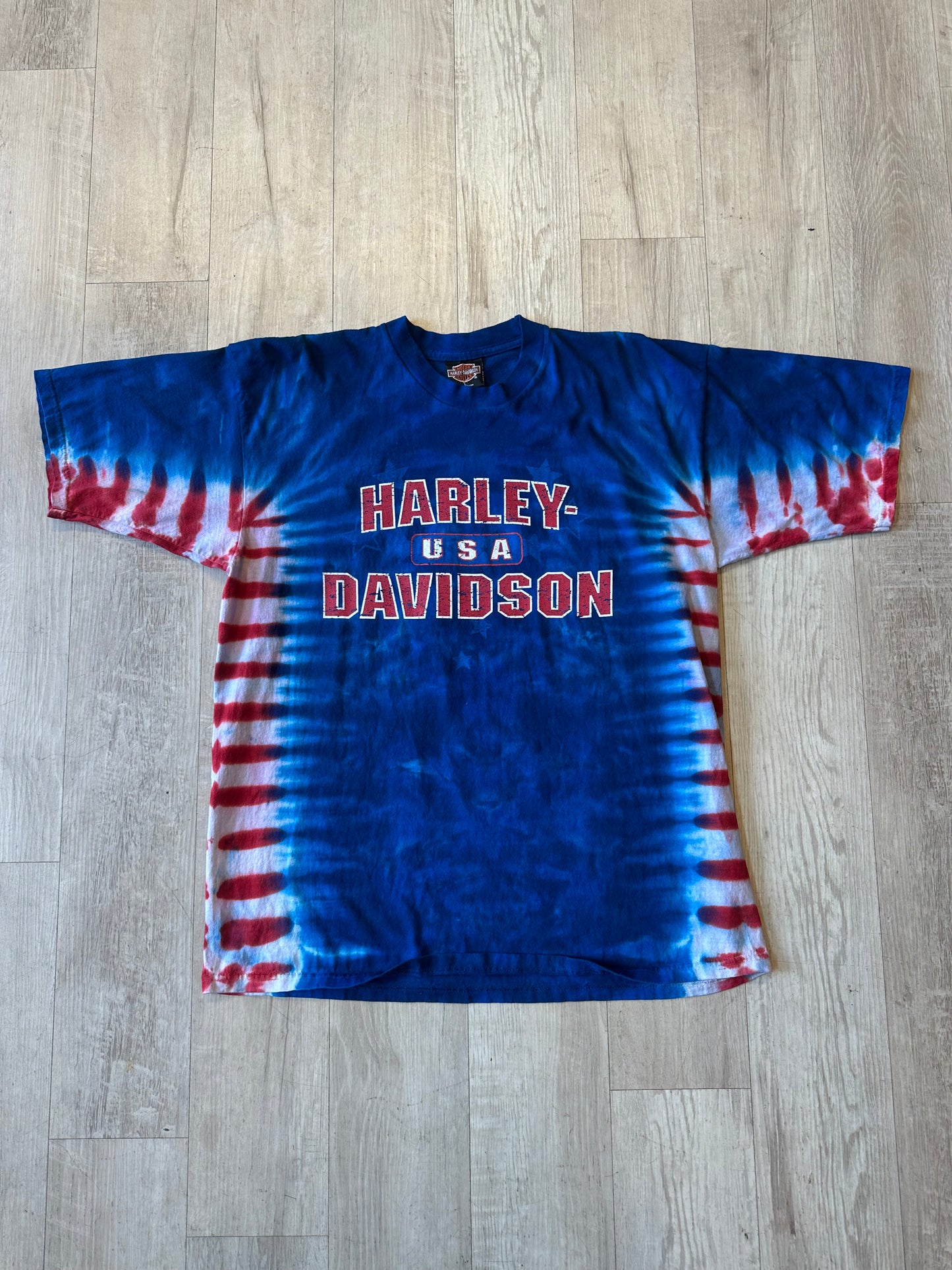 Vintage Tie Dye Harley Tee (L)