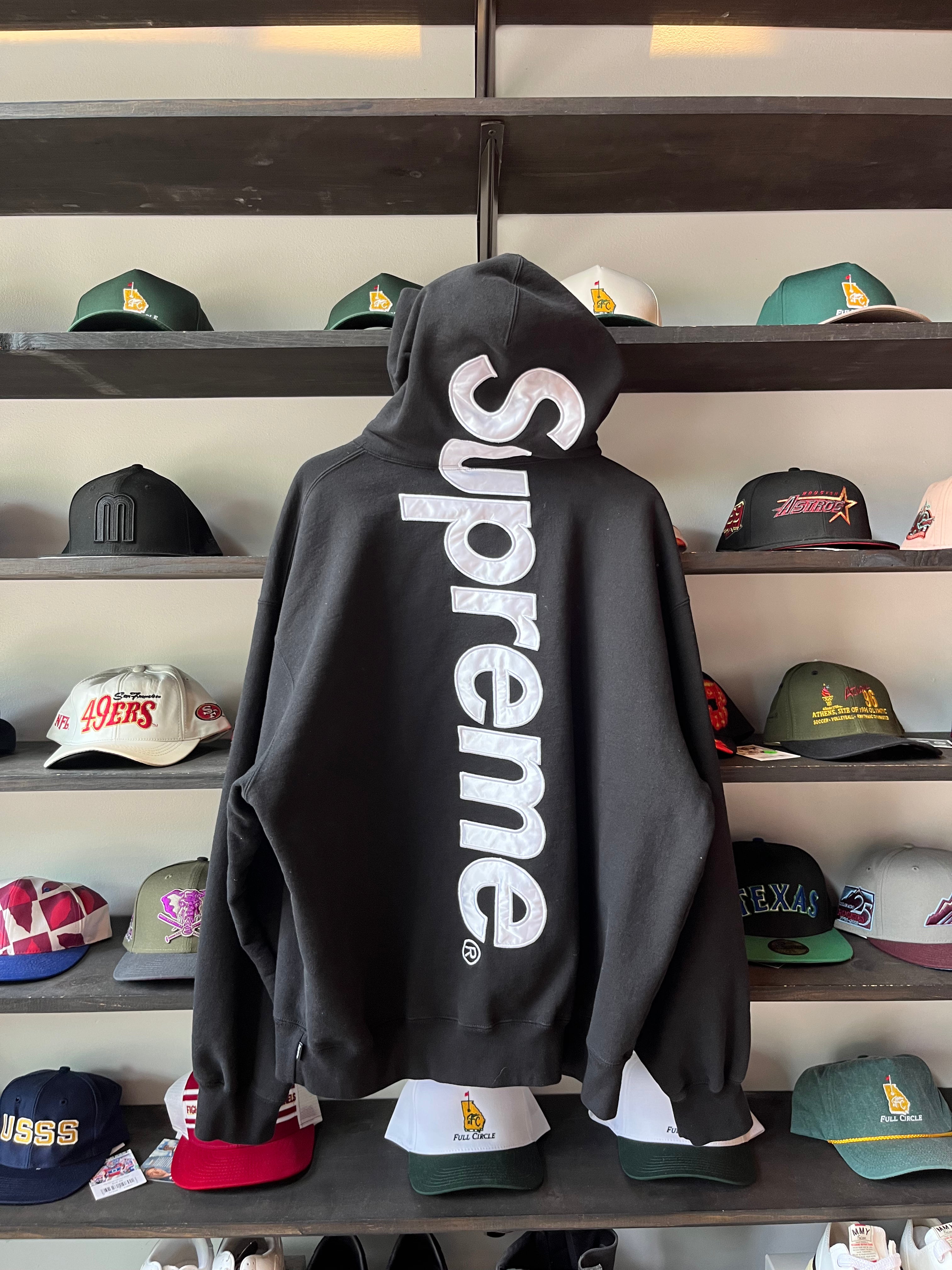 Supreme Satin Appliqué Hoodie (XL) – Full Circle ATL