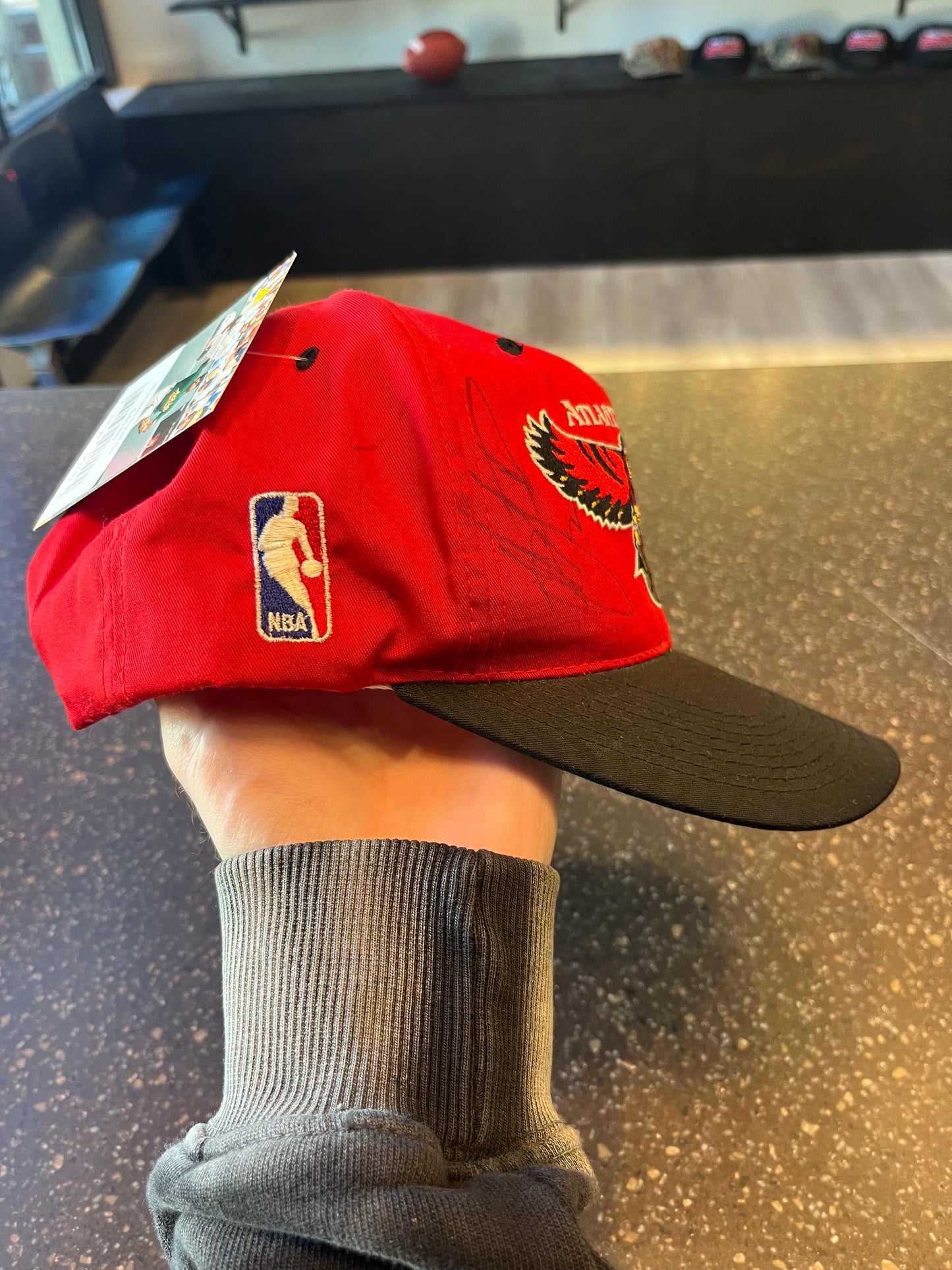 Vintage Hawks Signed Hat