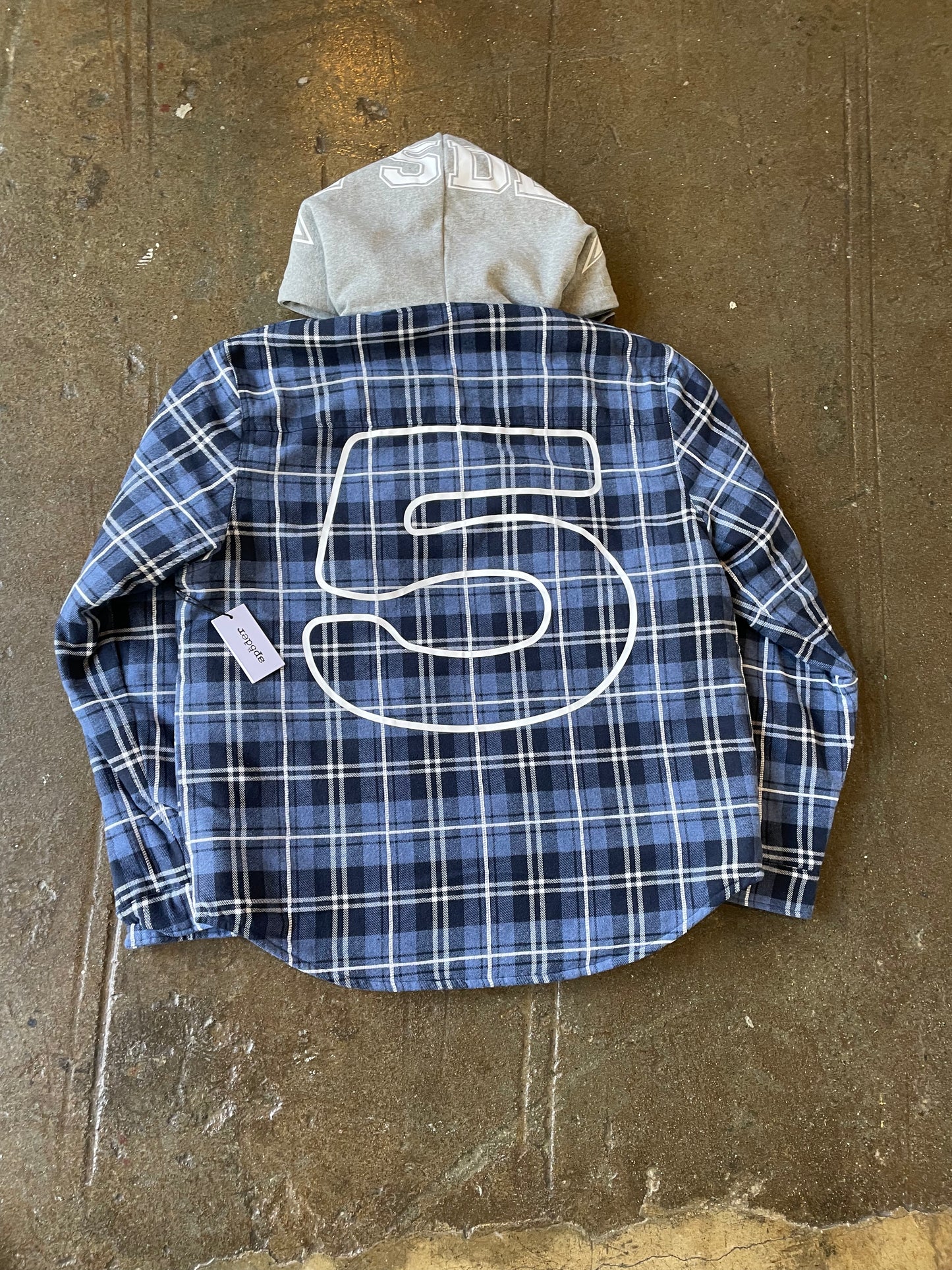 Spider hooded lined flannel (L)