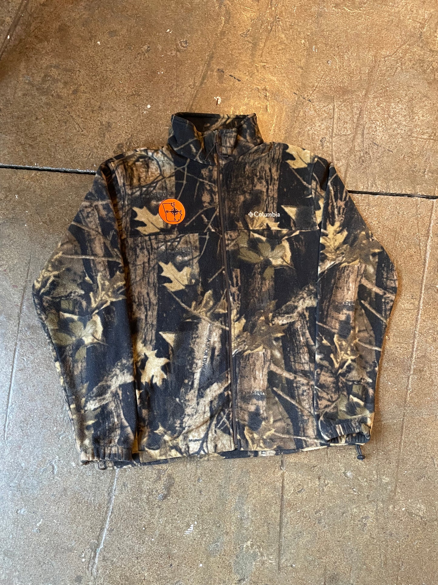 Columbia Camo Fleece Zip (L)