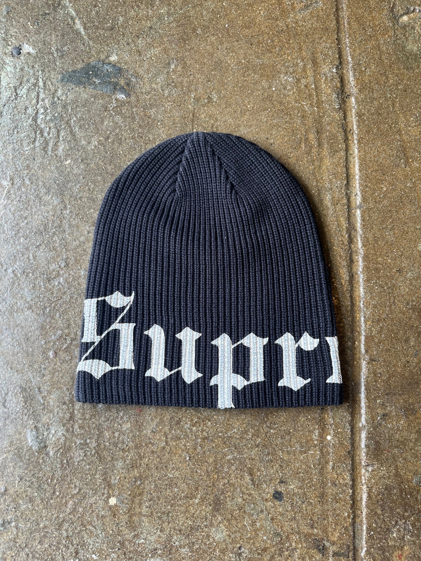 Supreme Old English Beanie Black