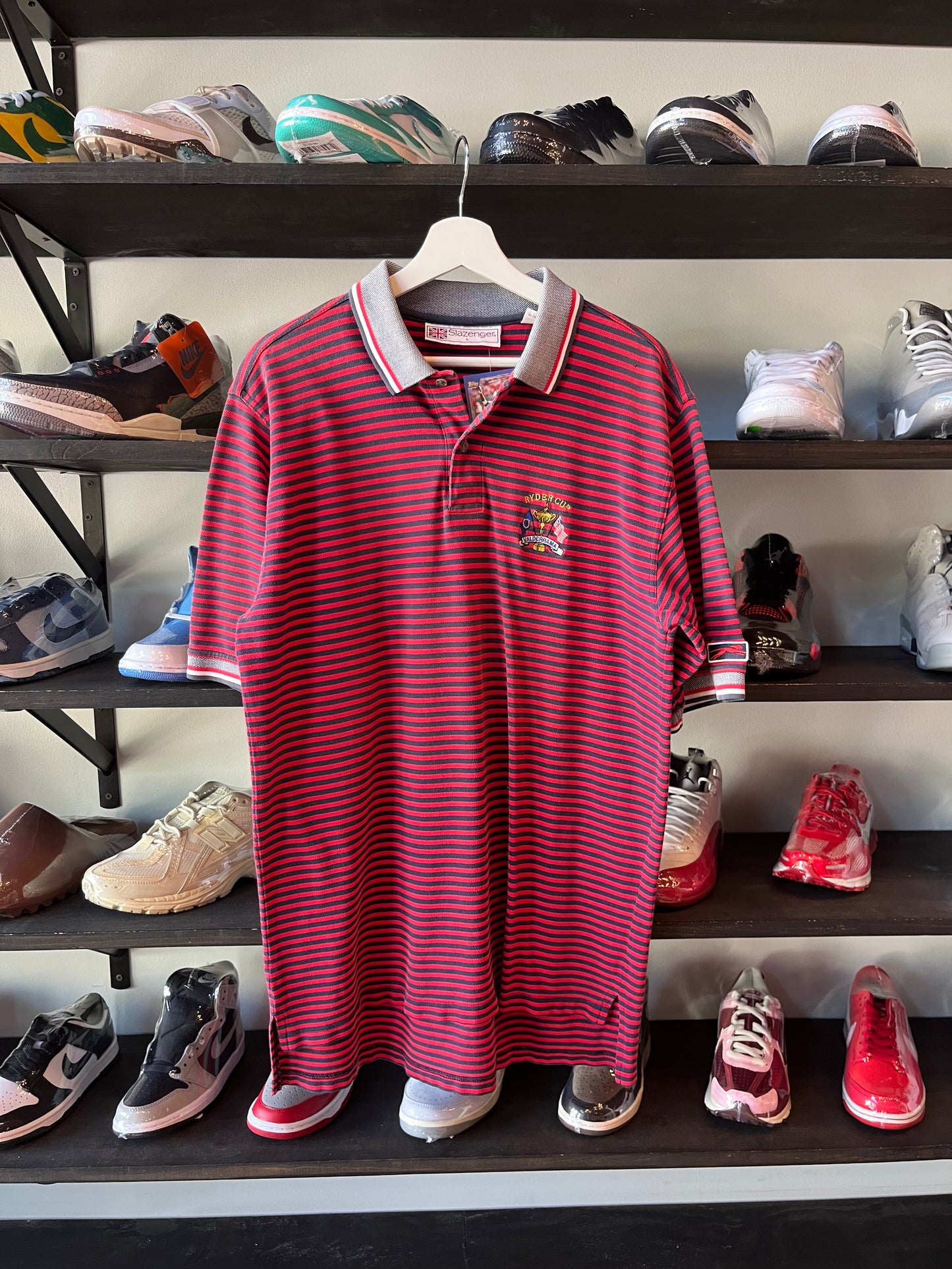 Vtg Slazenger Ryder Cup Polo (L)