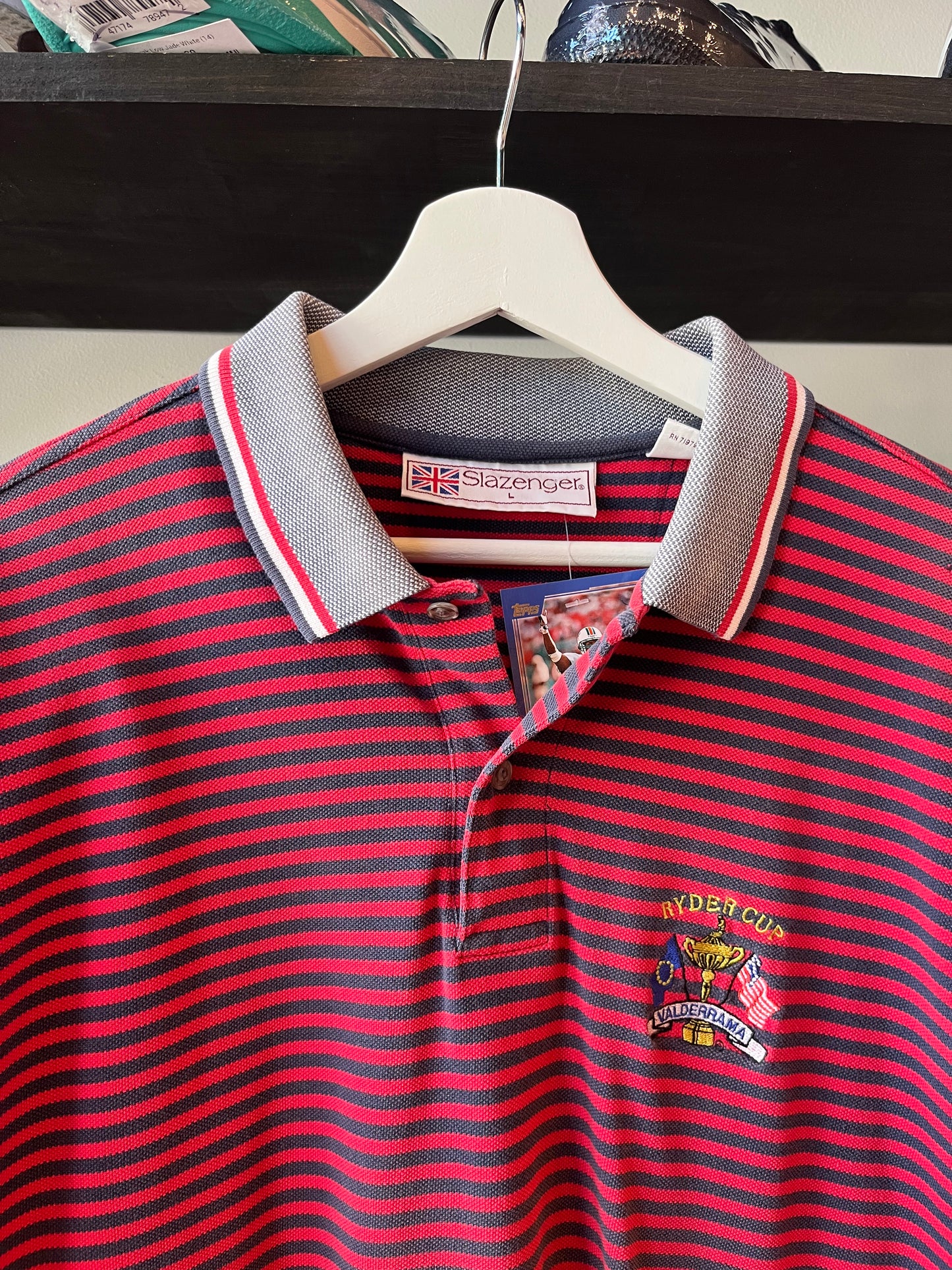Vtg Slazenger Ryder Cup Polo (L)