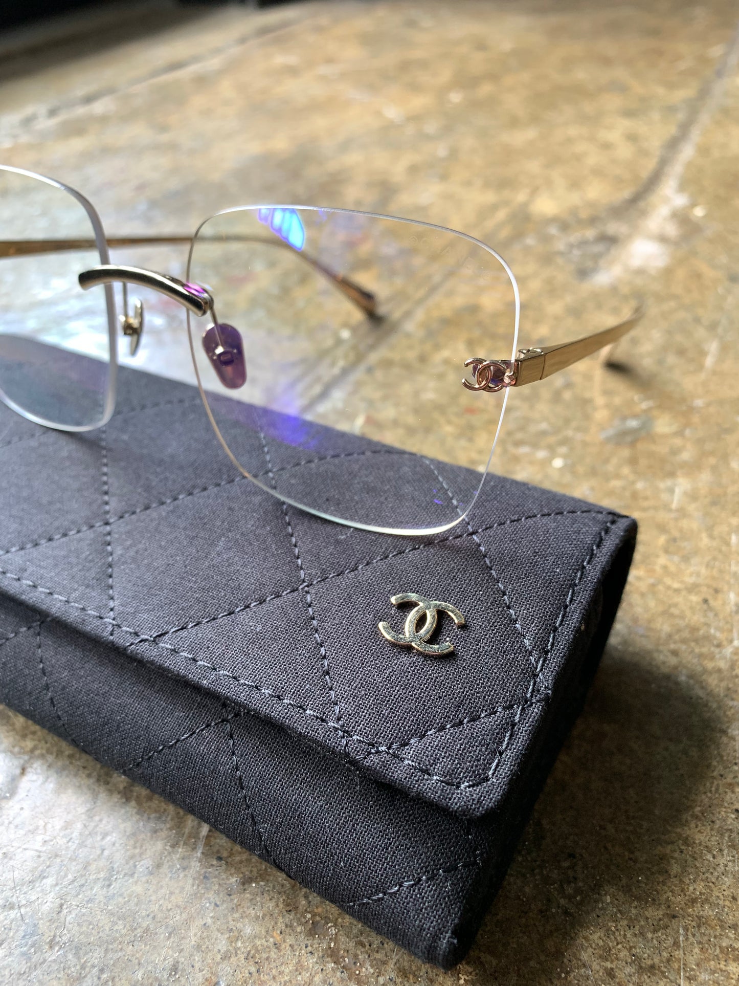 Chanel Blue Tint Frames