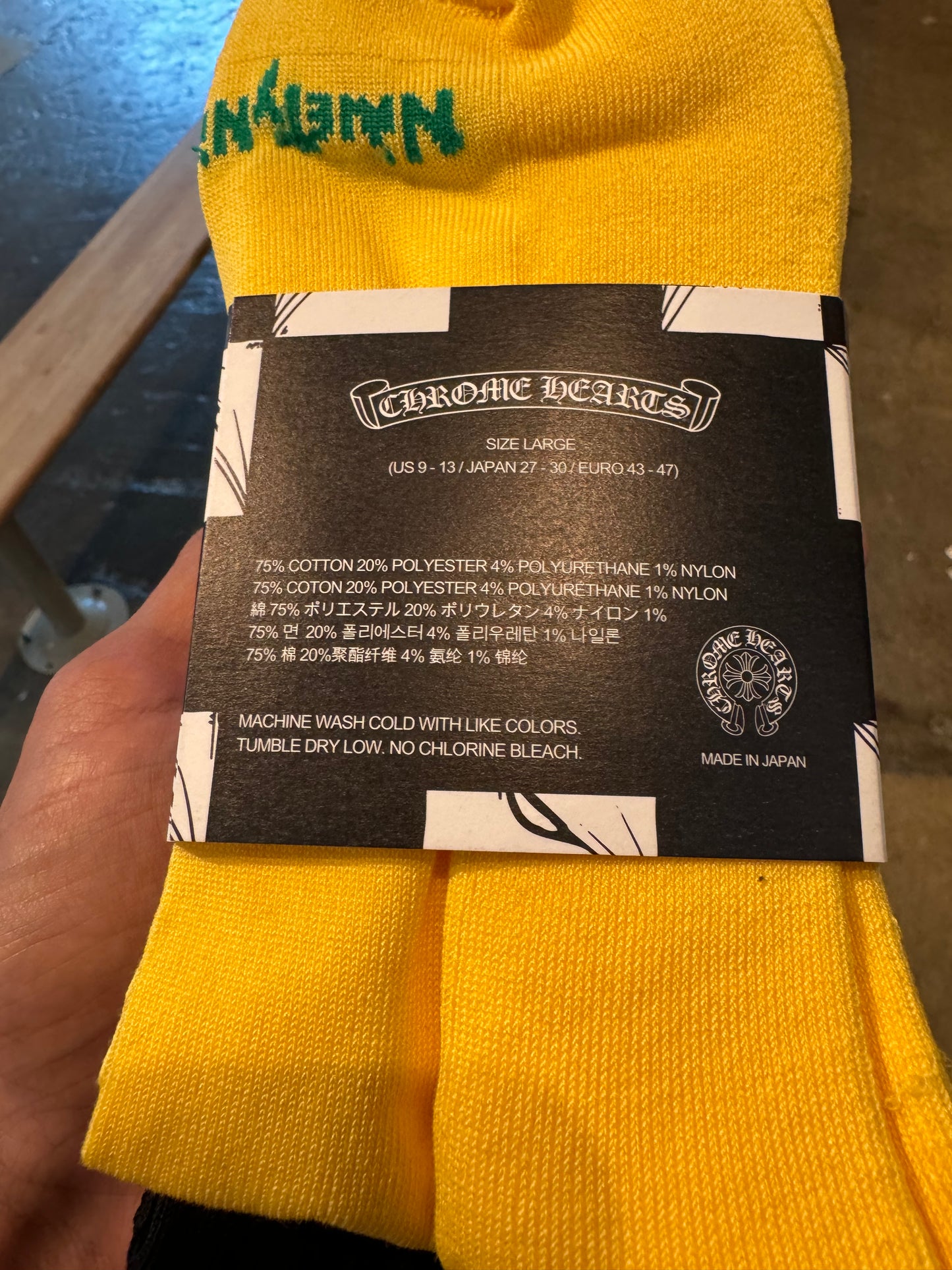 Chrome Hearts Matty Boy Socks 3 Pack Large