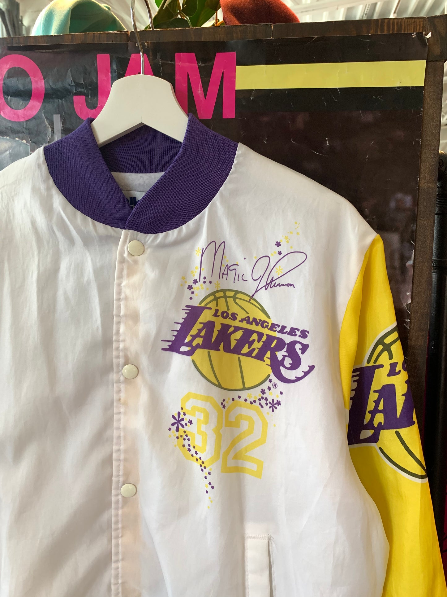 Vtg Magic Johnson Chalk Line Jacket (M)