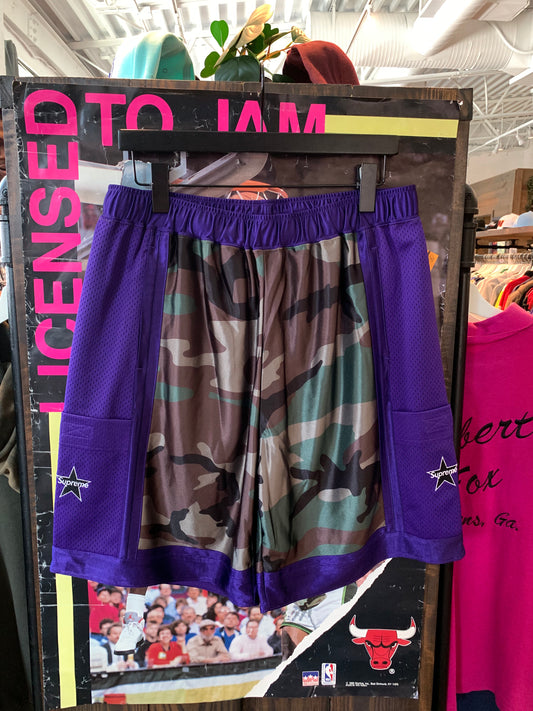 Supreme Camo Nylon Shorts (M) New