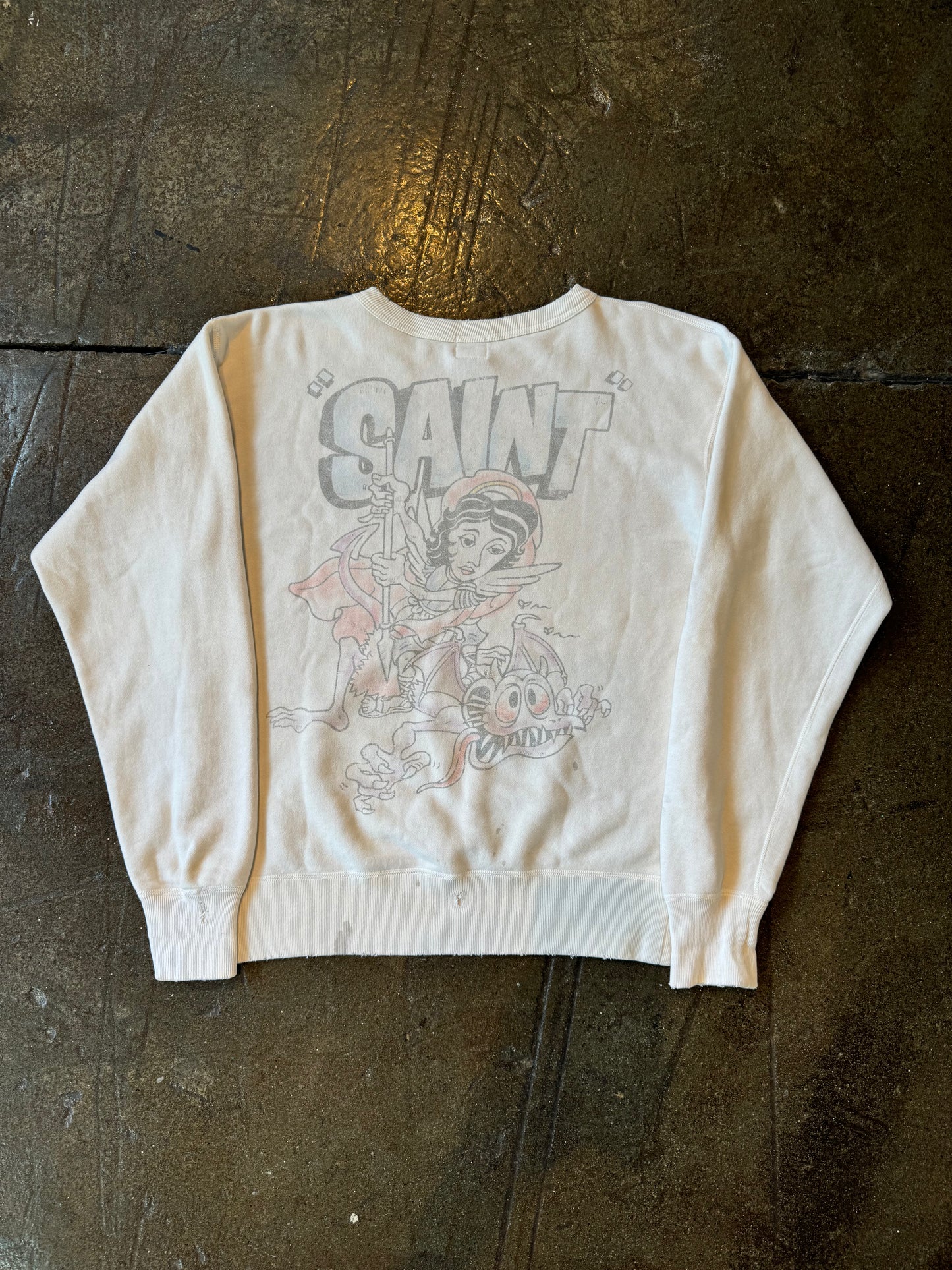 Saint Michael Dragon Crewneck S fits L