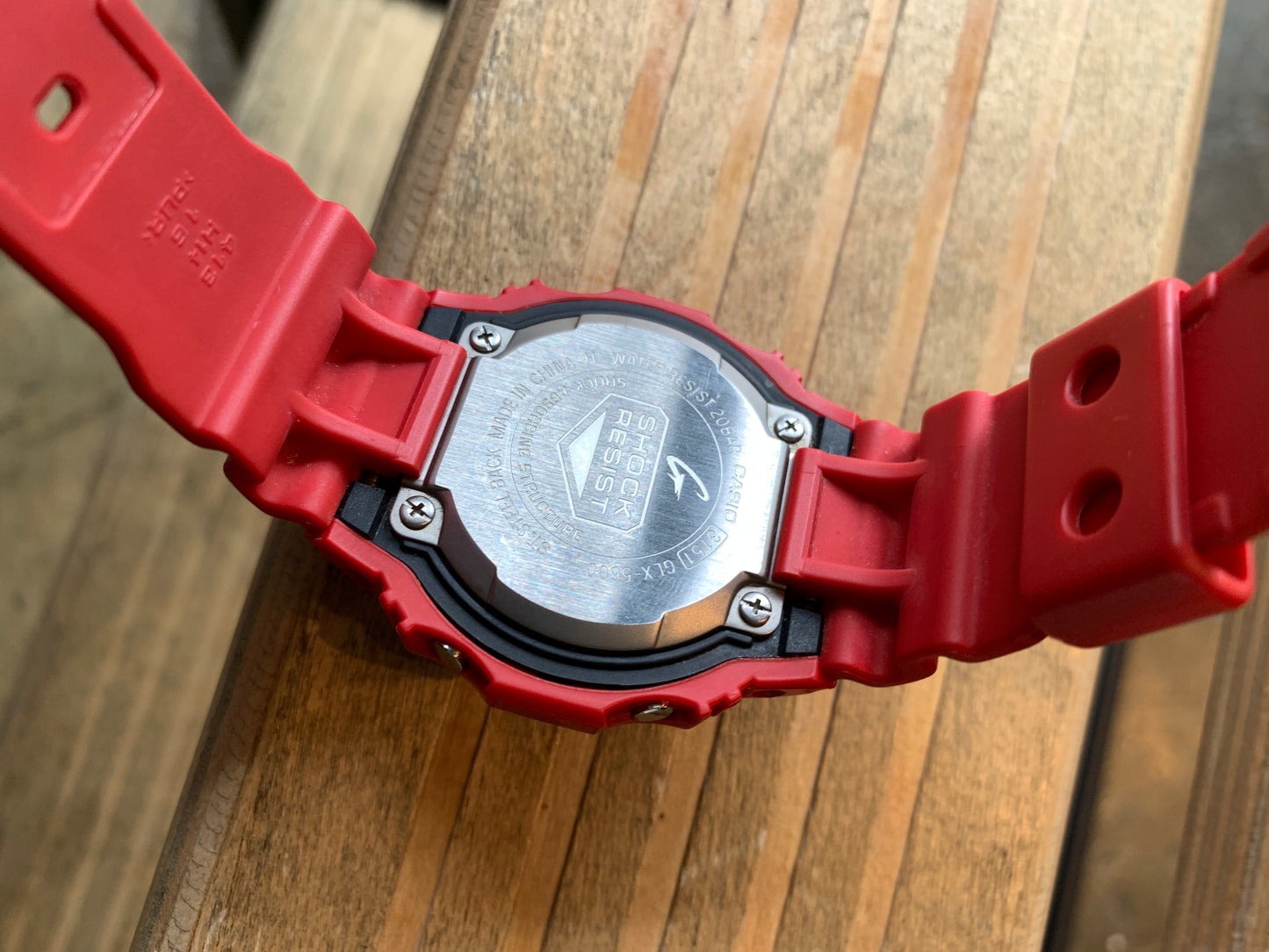G Shock Glide Red Watch (Worn)