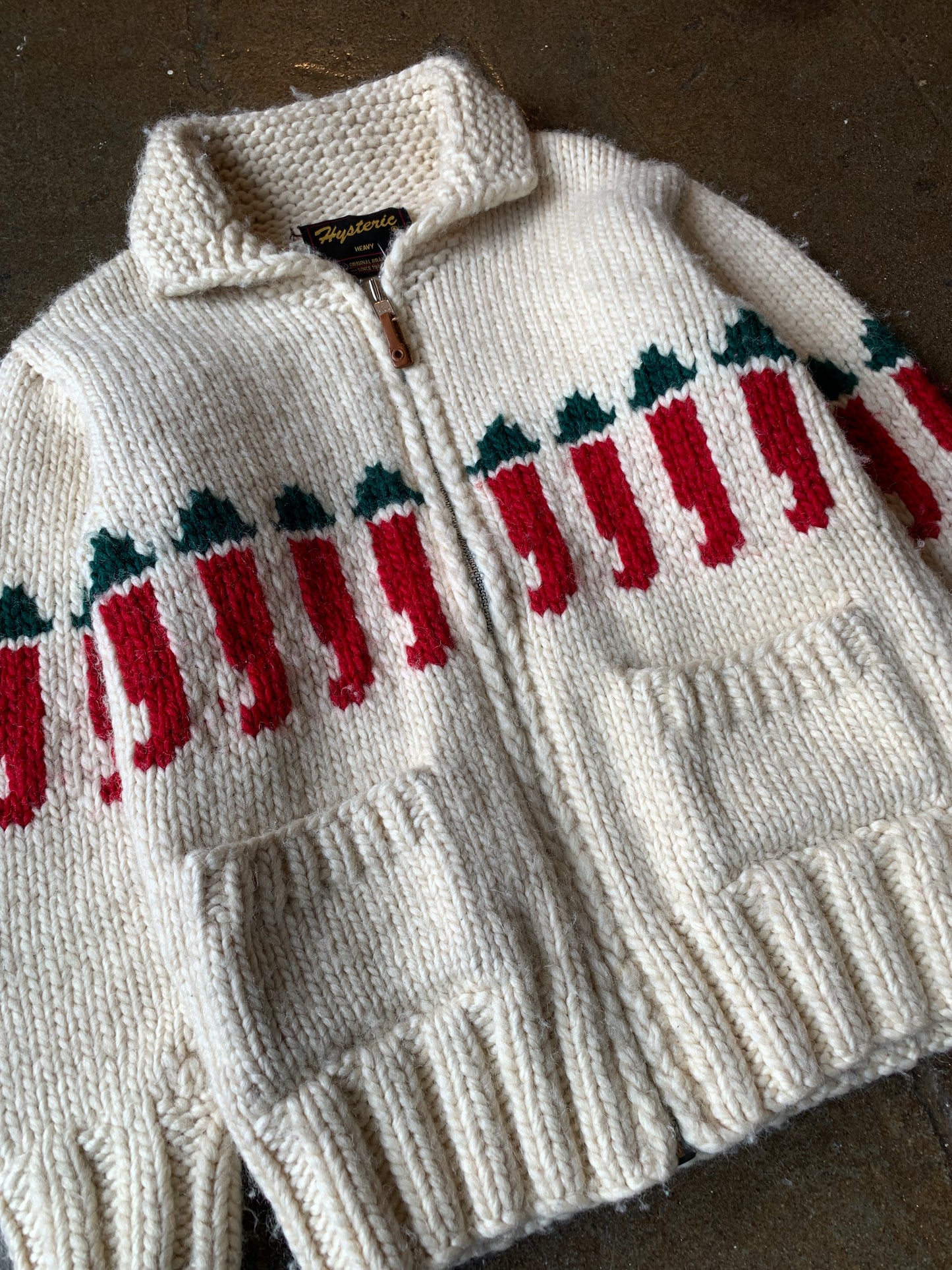 Hysteric Glamour Wool Zip Shawl (S) Worn