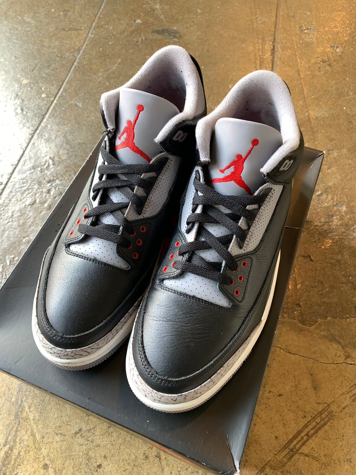 AJ3 Black Cement (13) Worn