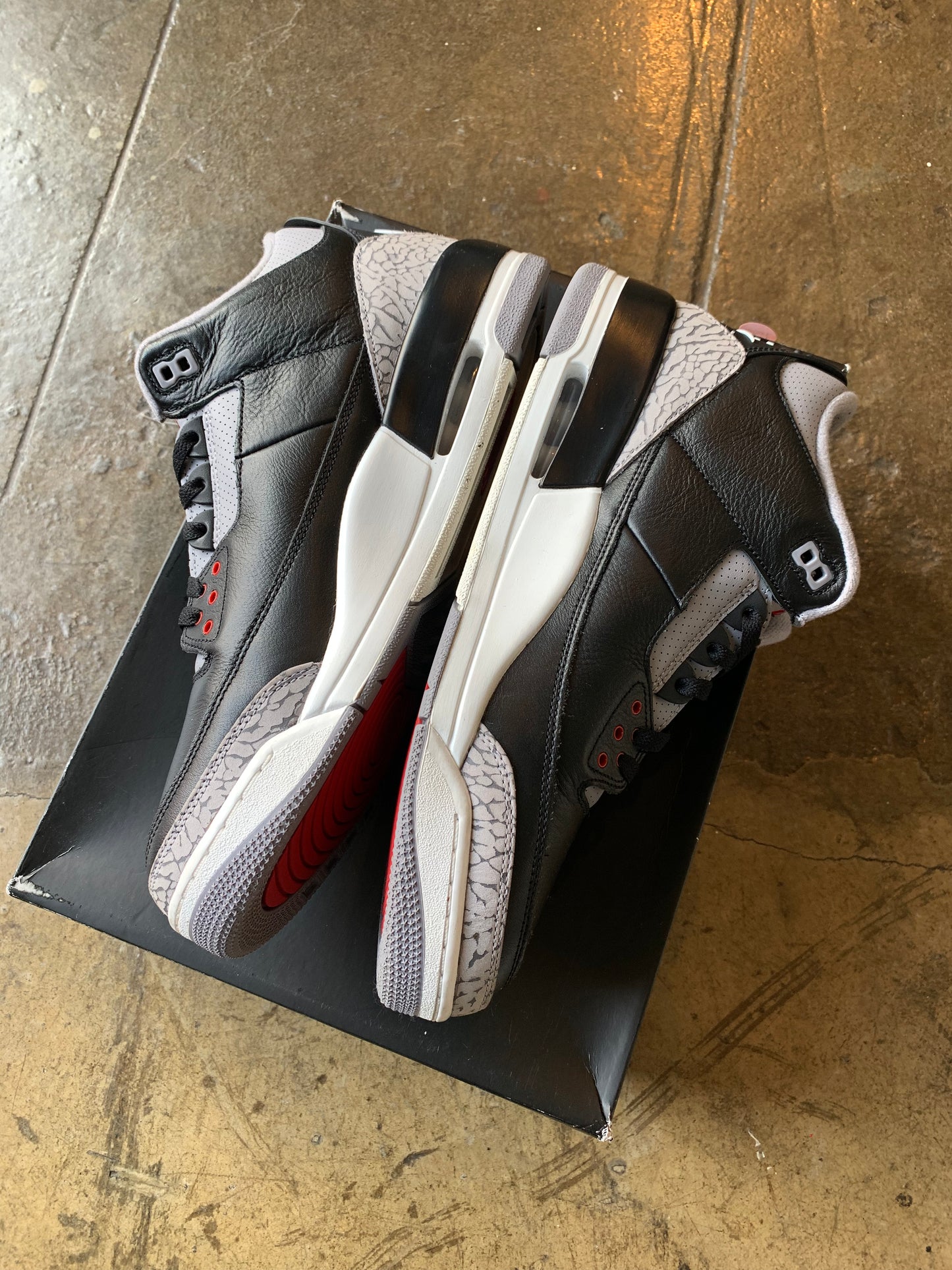 AJ3 Black Cement (13) Worn