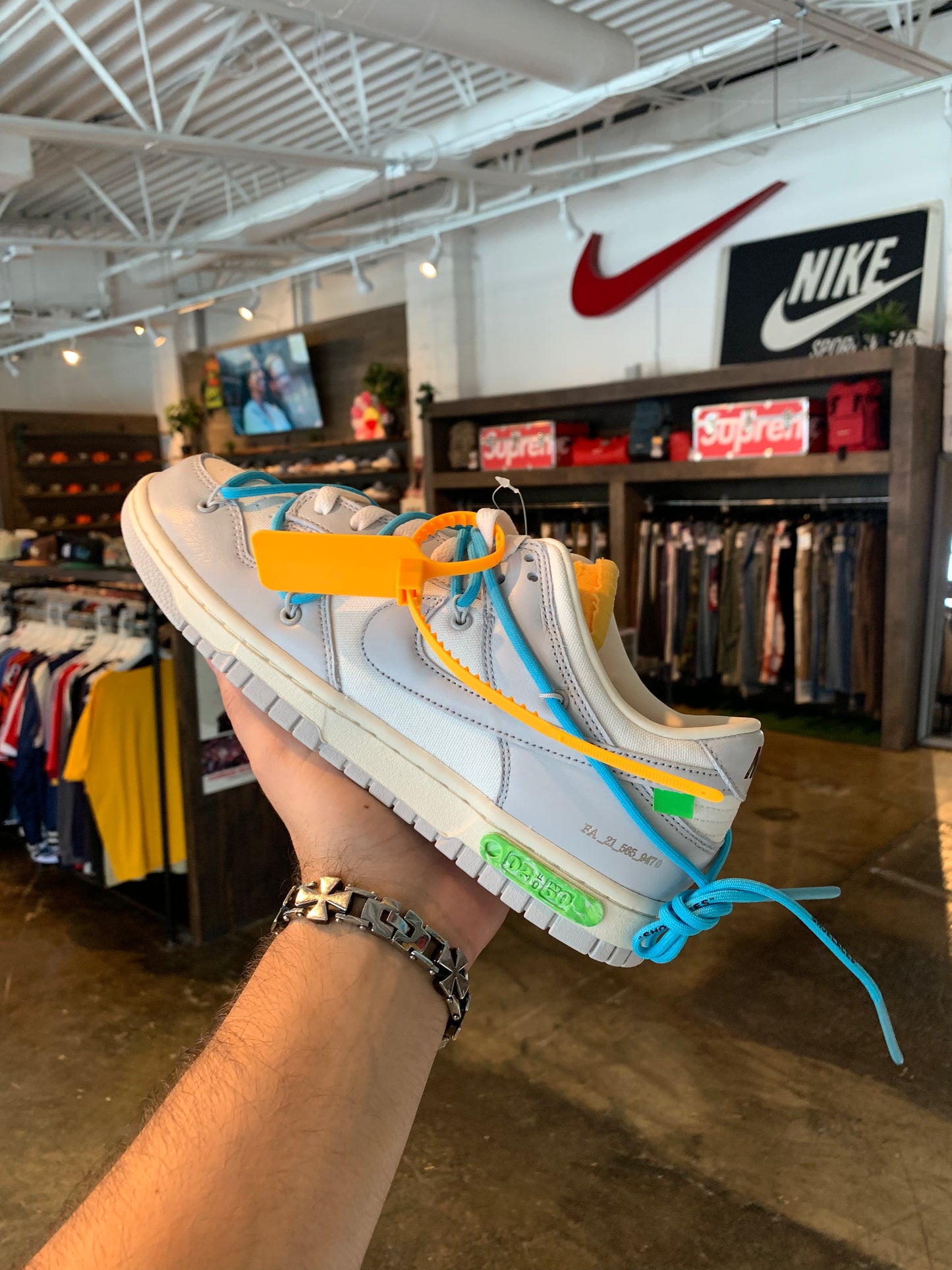 OW Dunk Low Lot 2 (8.5) DS