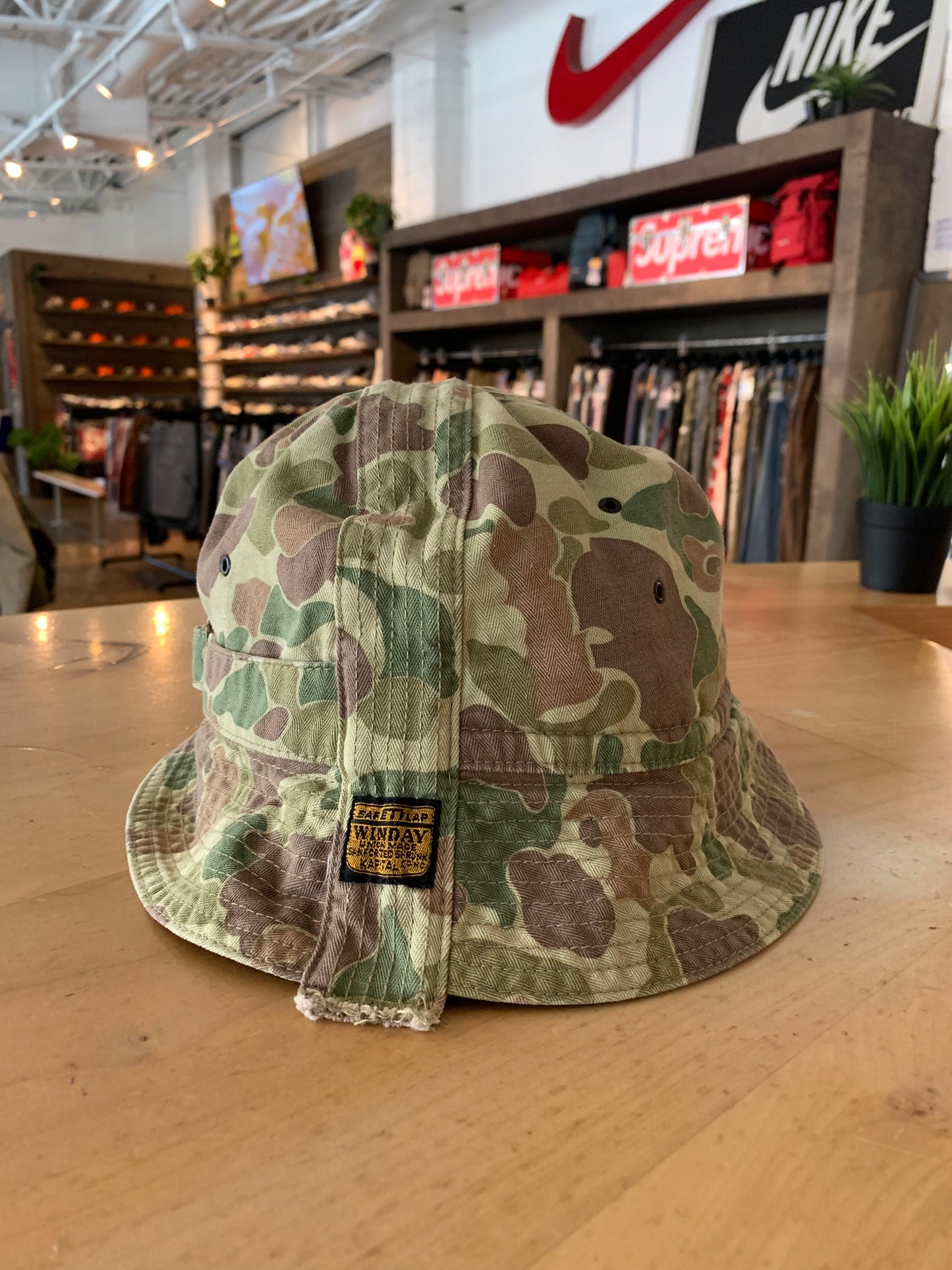 Kapital Herringbone Radio Hat (OS) Worn
