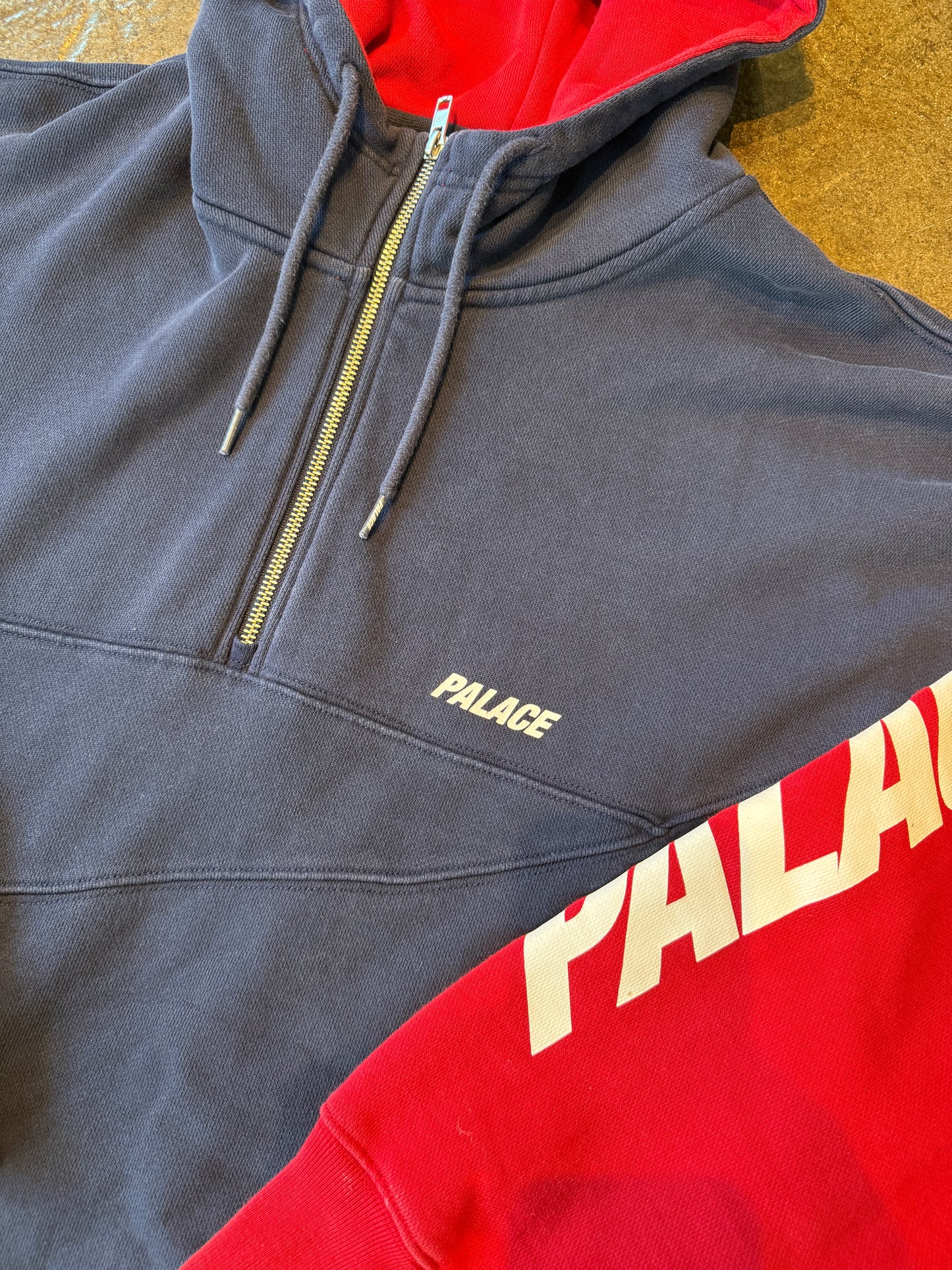 Palace Fleece Anorak Hoodie (L)