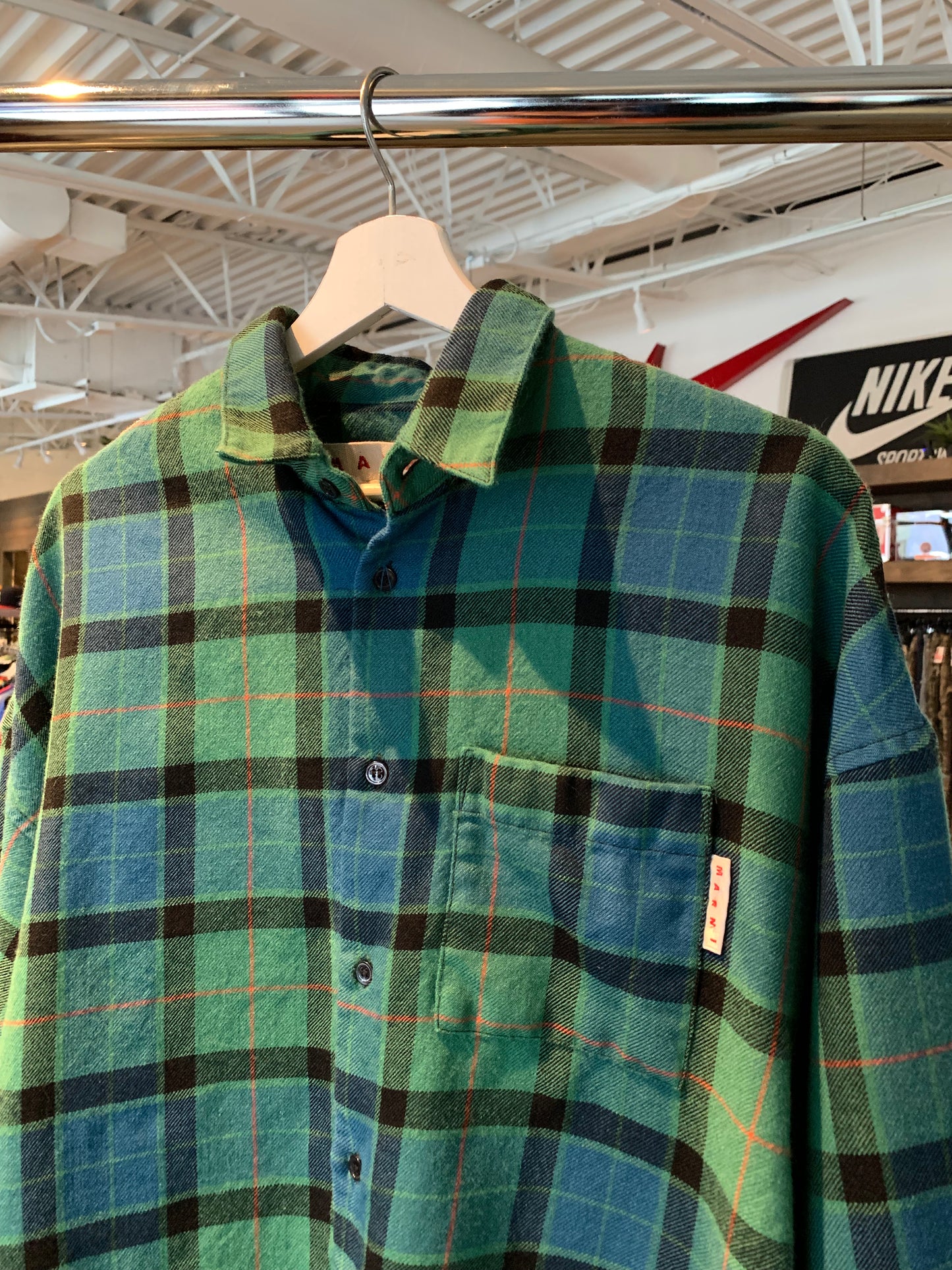 Marni Button Up Flannel (L) Lightly Worn