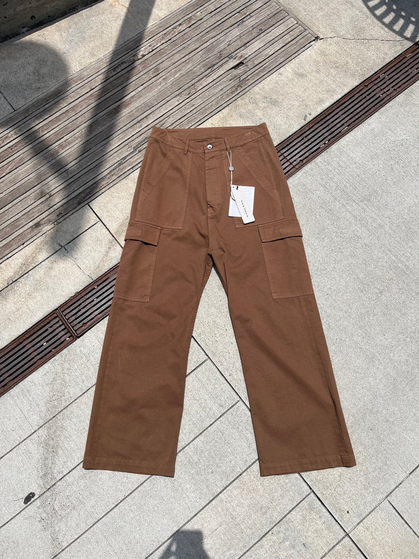 Rick Owens Cargo Trousers Khaki (33)