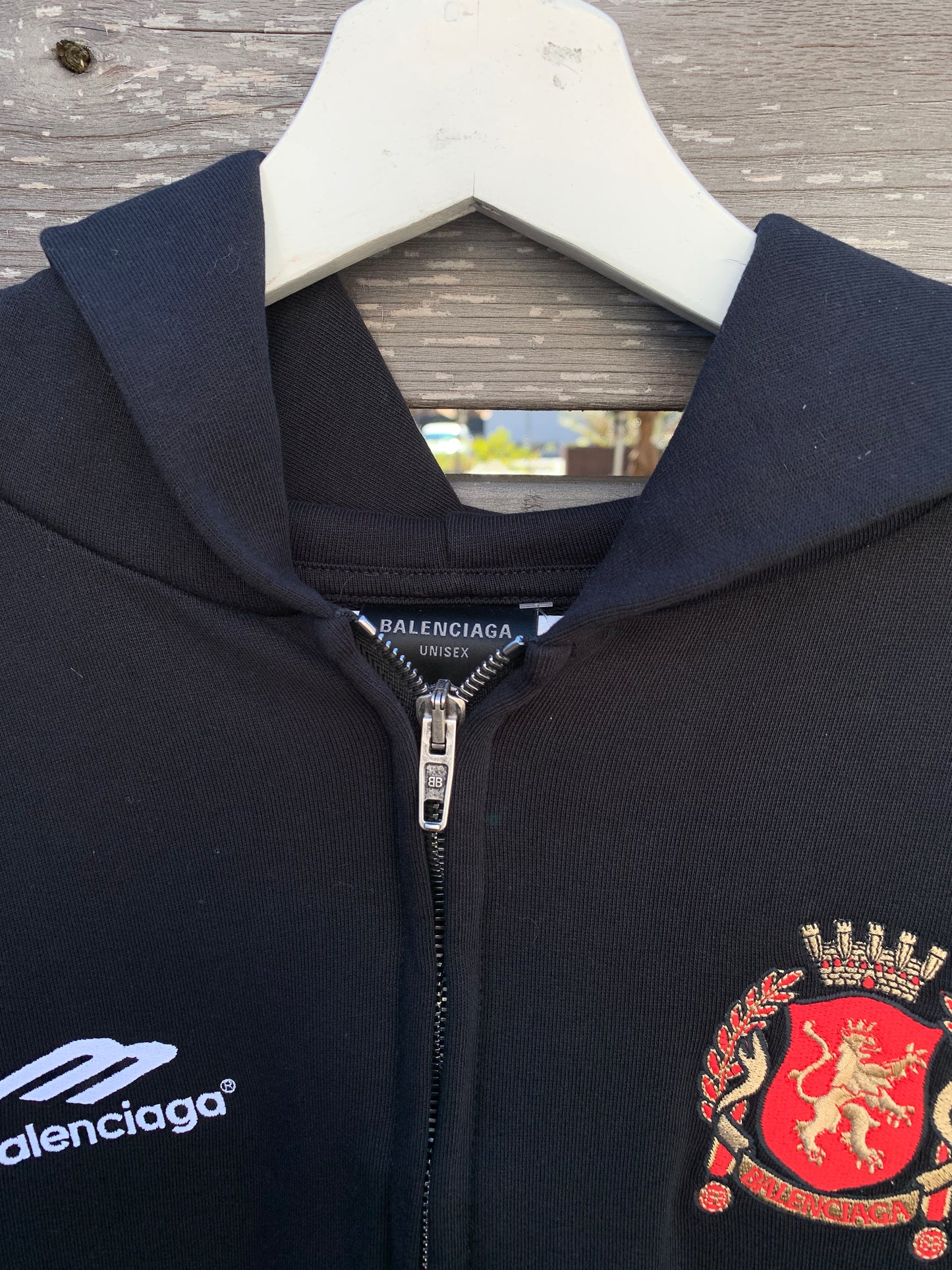Balenciaga Paris Soccer Zip Hoodie (L)
