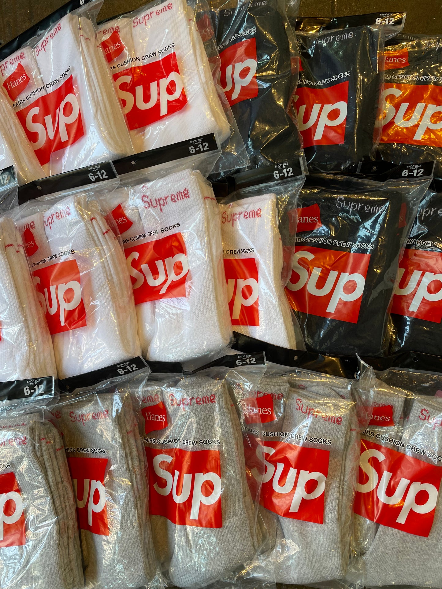 Supreme Hanes Socks packs
