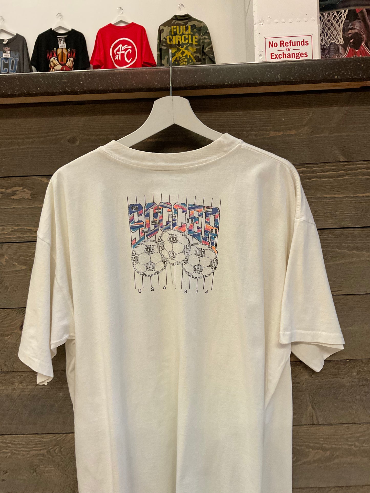 Vtg USA Soccer Tee (XL) Worn