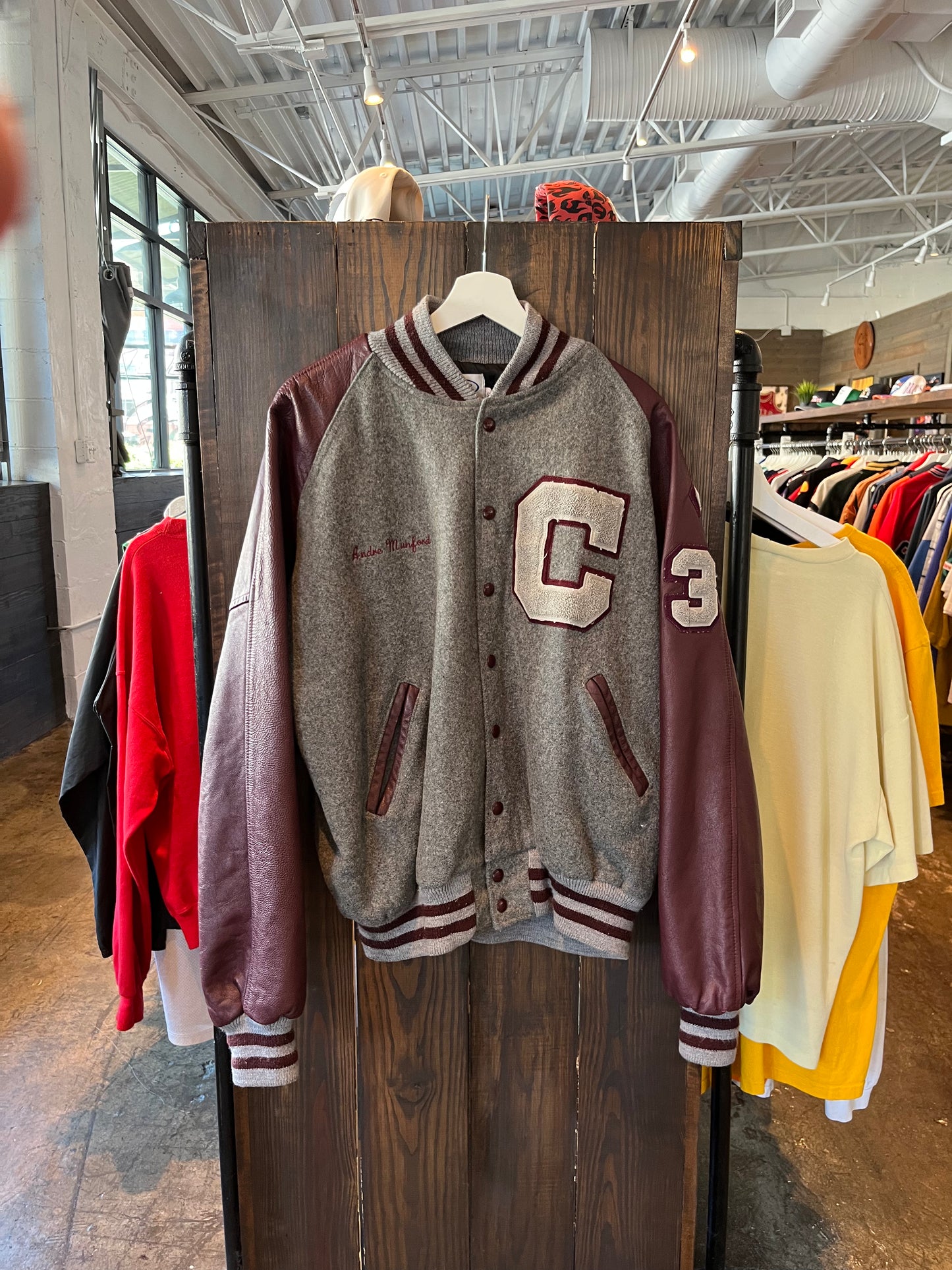 Vintage Carver Varsity Jacket (2XL)