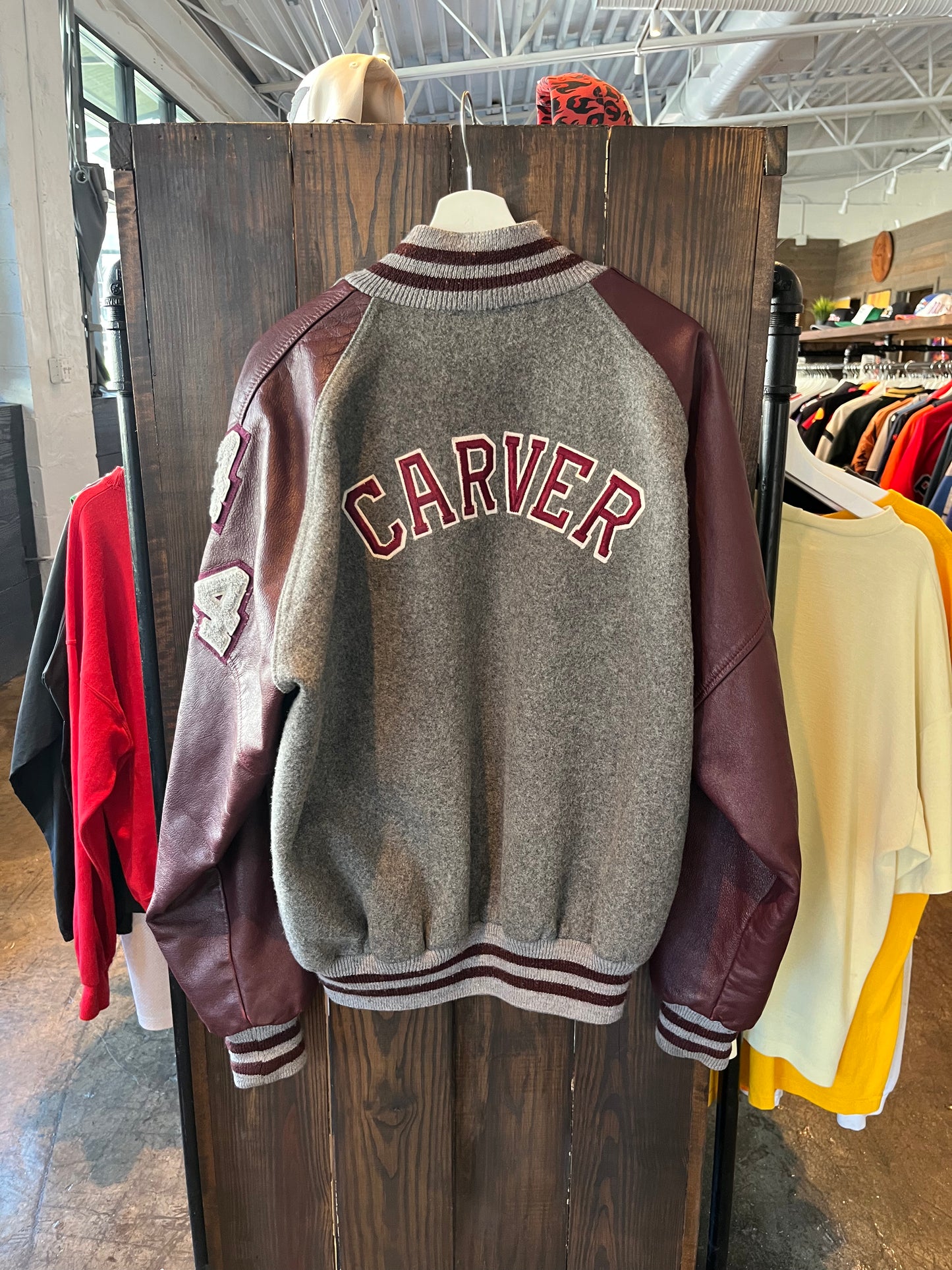 Vintage Carver Varsity Jacket (2XL)