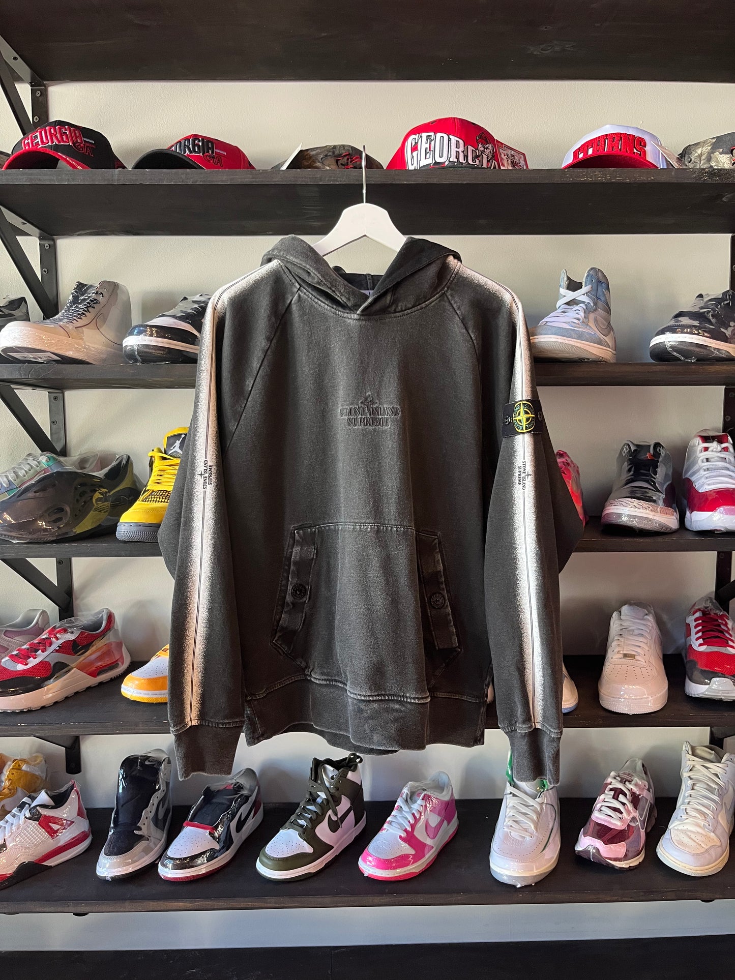 Supreme Stone Island Stripe Hoodie (S)