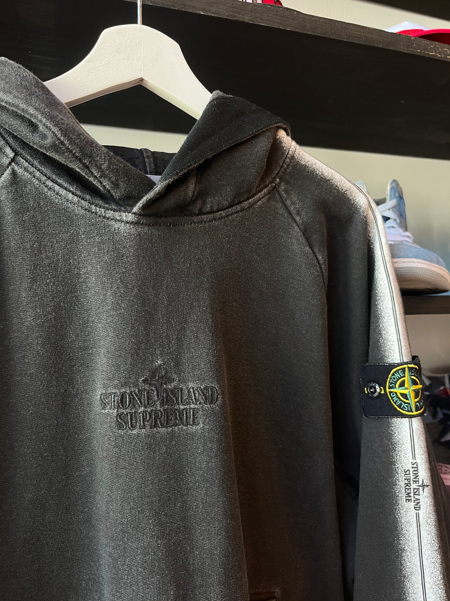 Supreme Stone Island Stripe Hoodie (S)