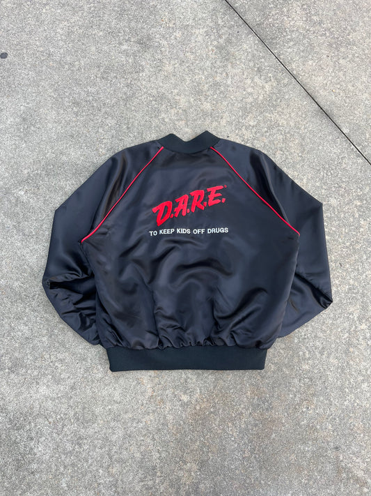 Vintage DARE Made In USA Satin Jacket (XL)