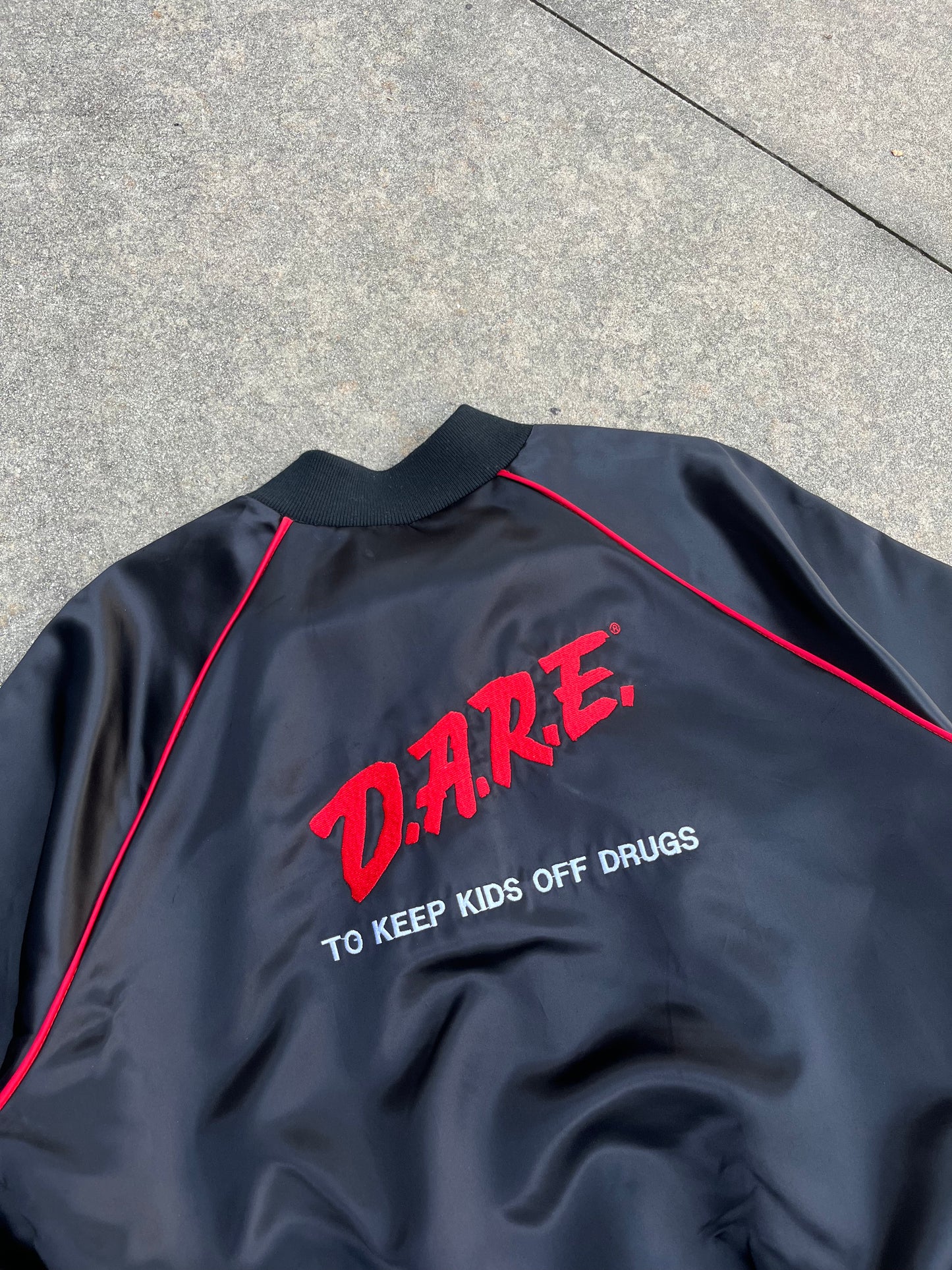 Vintage DARE Made In USA Satin Jacket (XL)