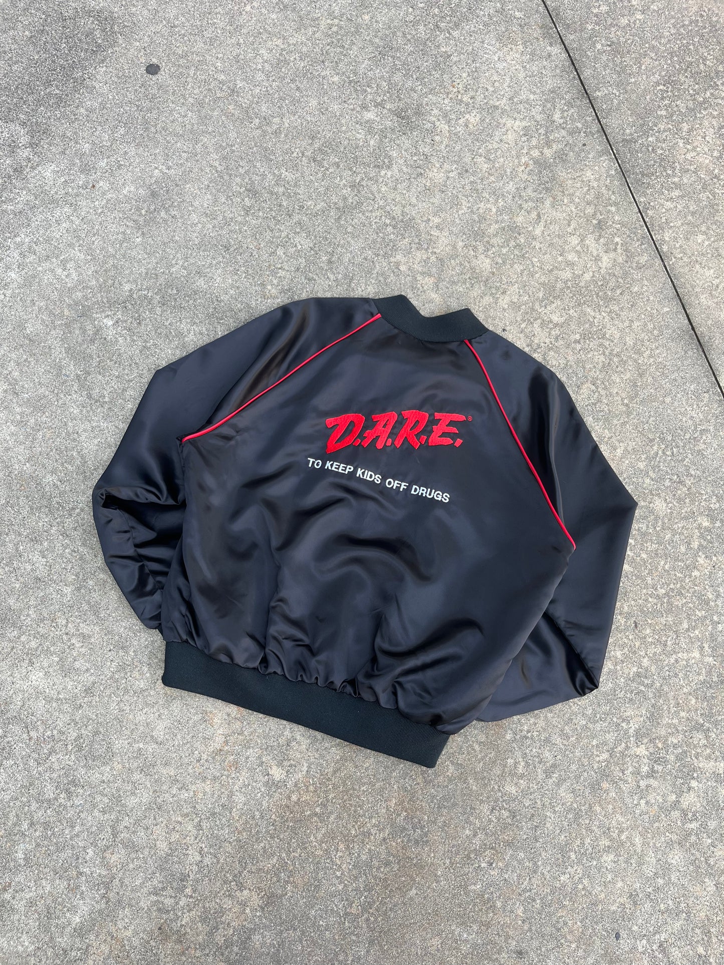Vintage DARE Made In USA Satin Jacket (XL)