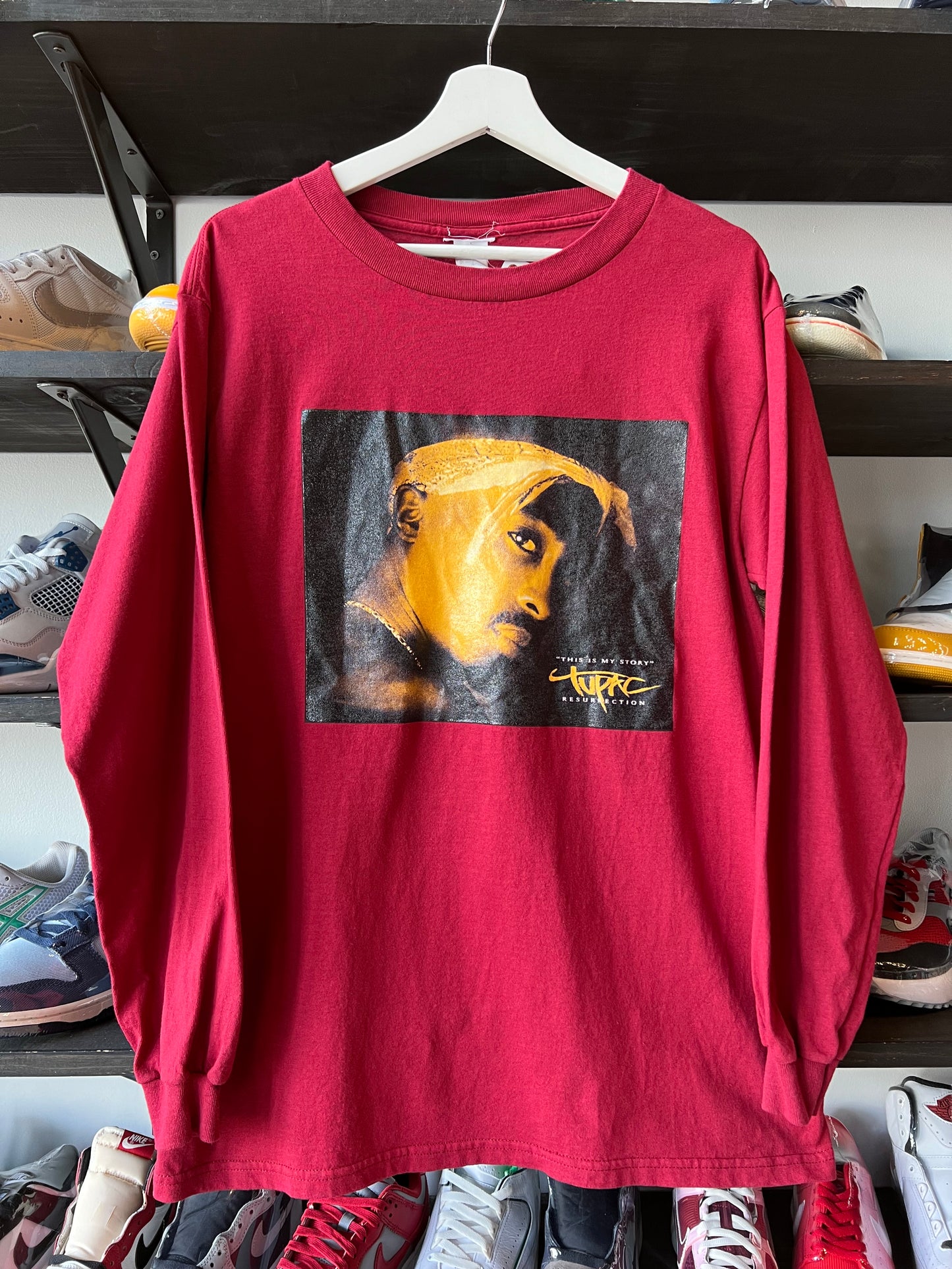 Vtg Tupac Rap Tee LS (M)