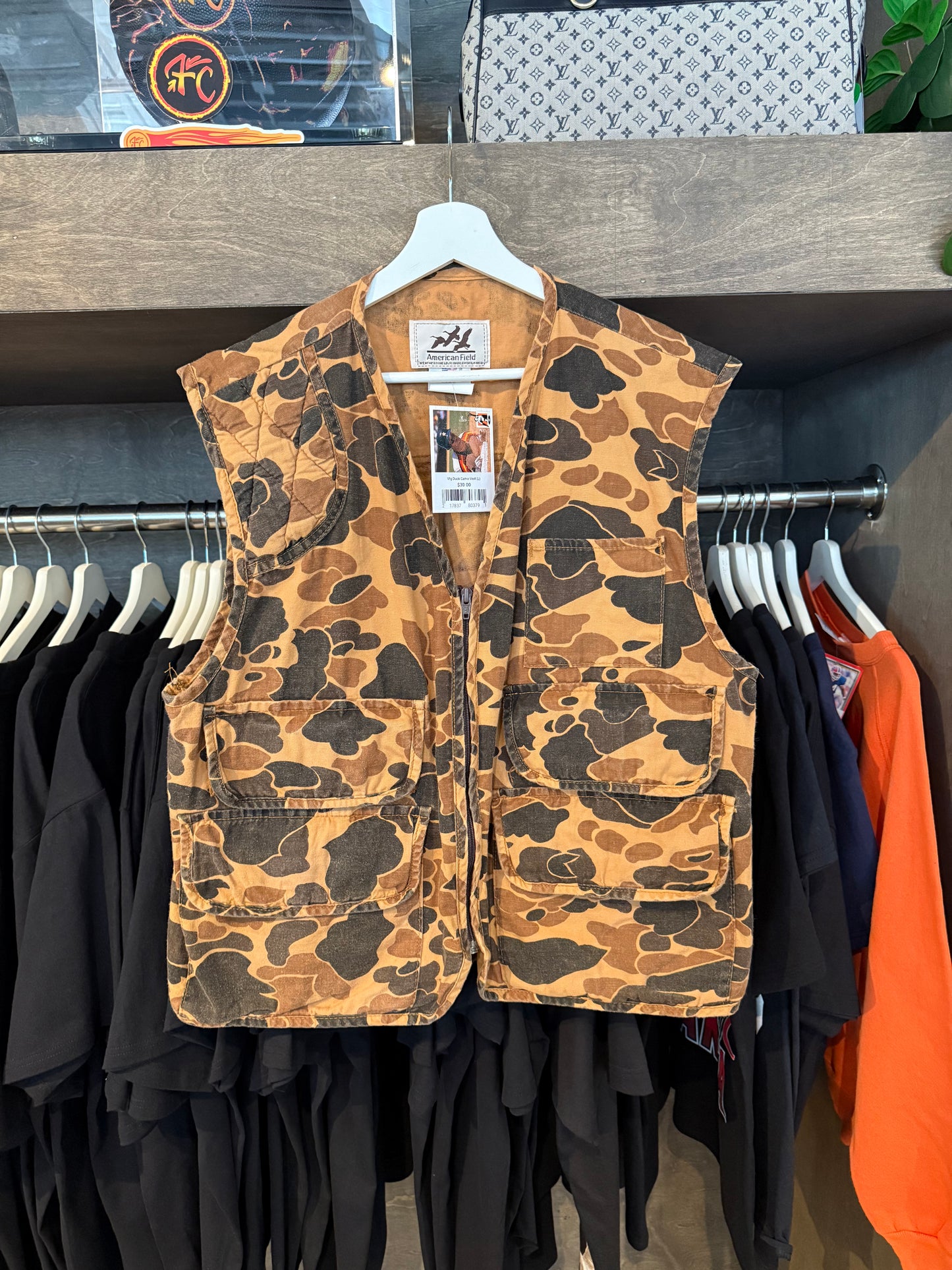 Vintage Duck Camo Vest (L)