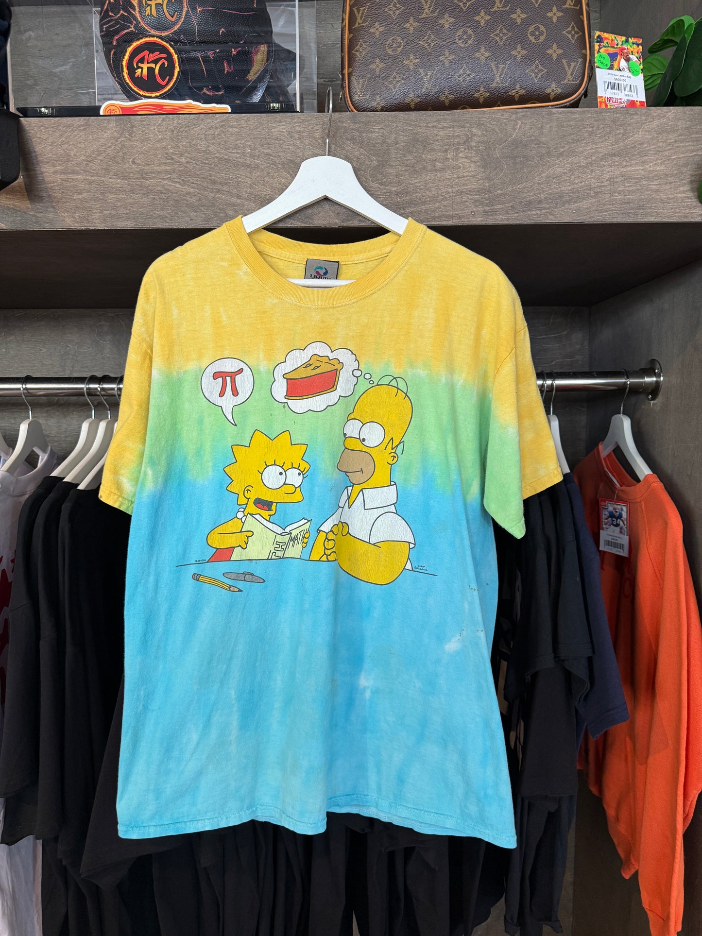 Vtg Simpsons Pi Tee (L)