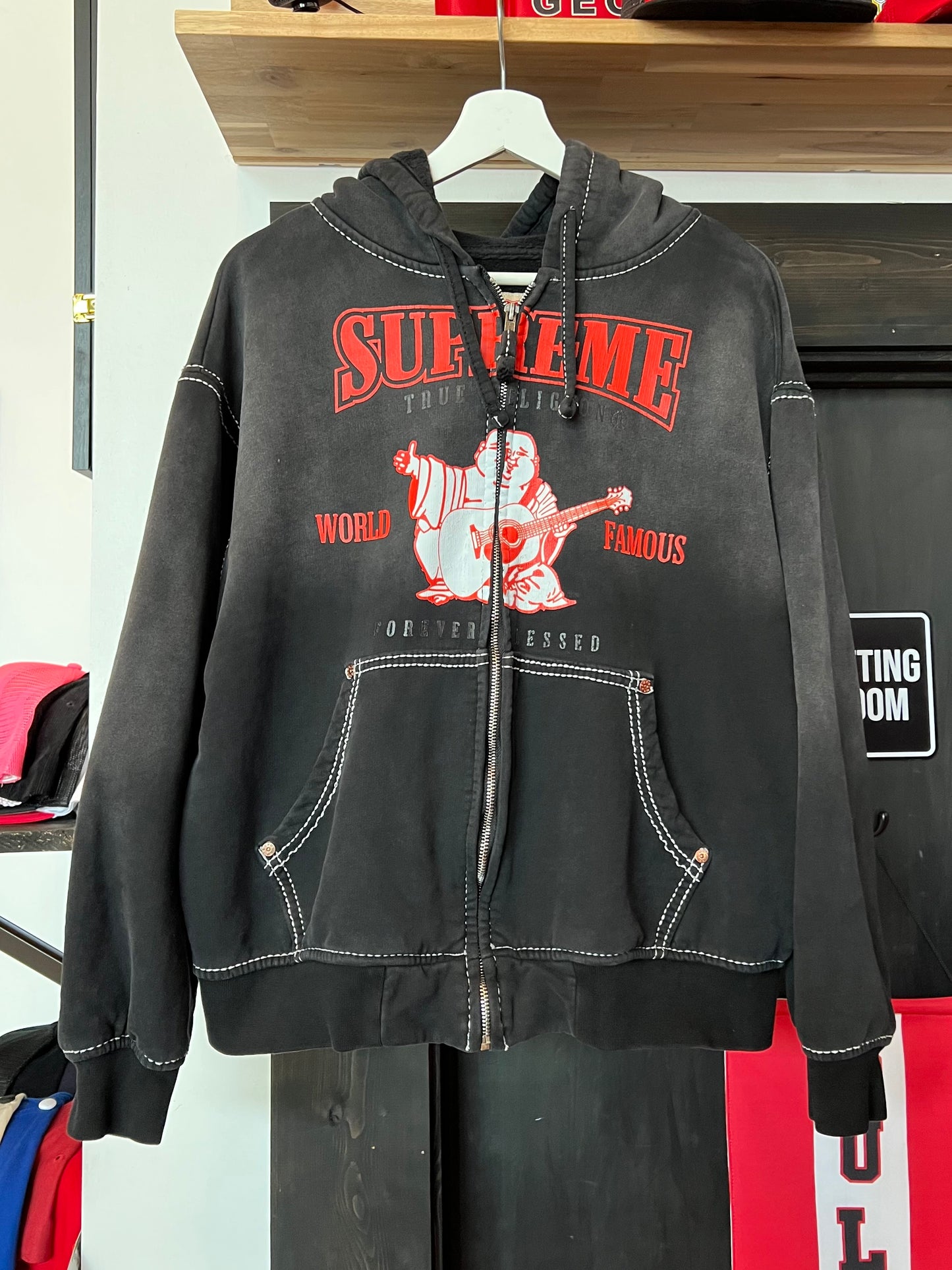 Supreme x True Religion Zip Up Hoodie(S)