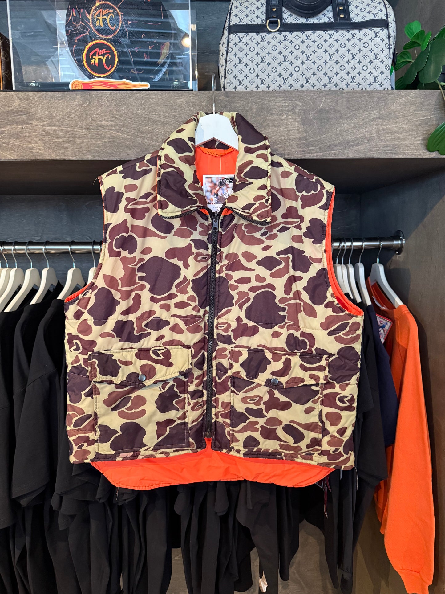 Vintage Duck Camo Vest (L)