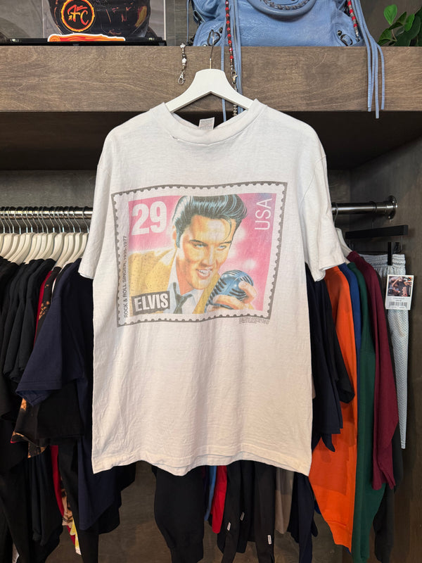 Vtg Elvis Stamp Tee (L)