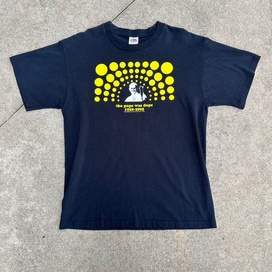 Vintage the Pope was dope Tee (L)