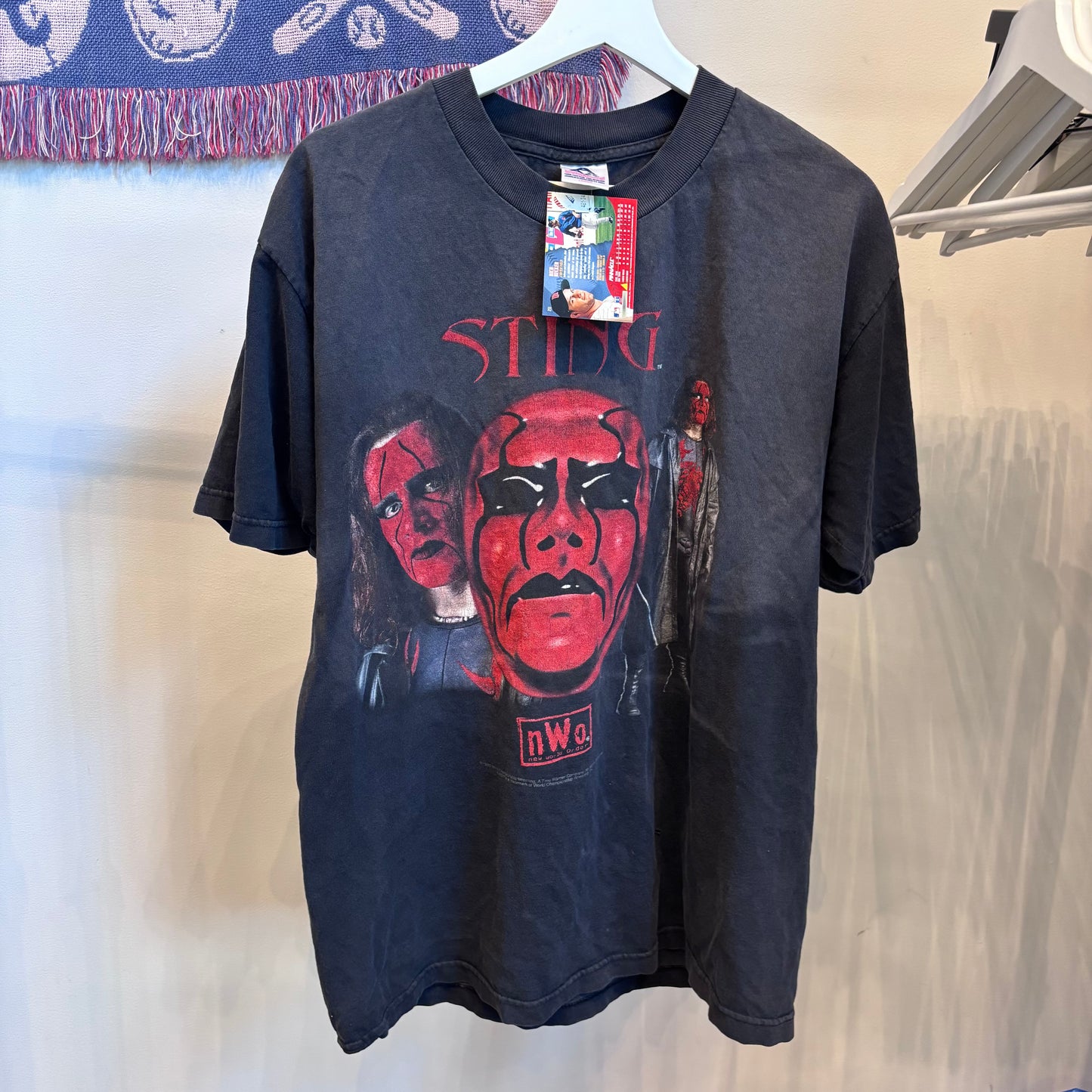 Vintage 1990s WWF STING Faded Tee (L)