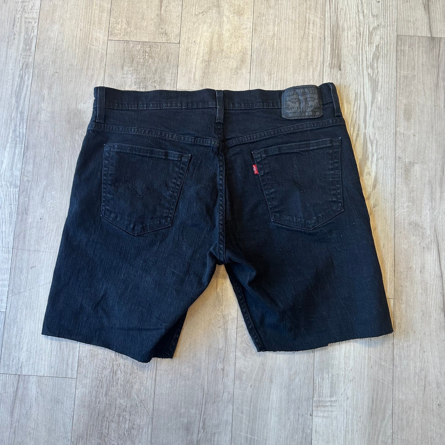 Vintage Black Jorts (36x30)