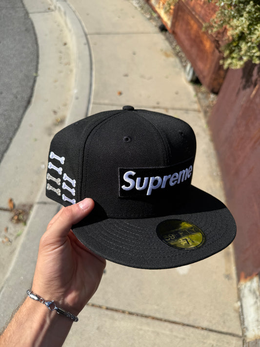 Supreme Bones Fitted Black (7 3/4”)