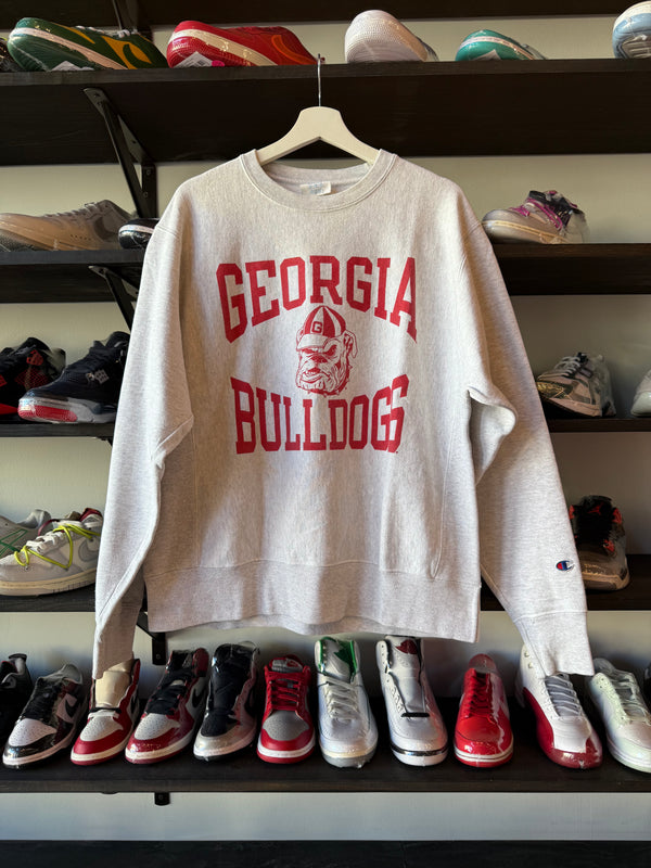 Vintage Reverse Weave Bulldogs Crew (M)